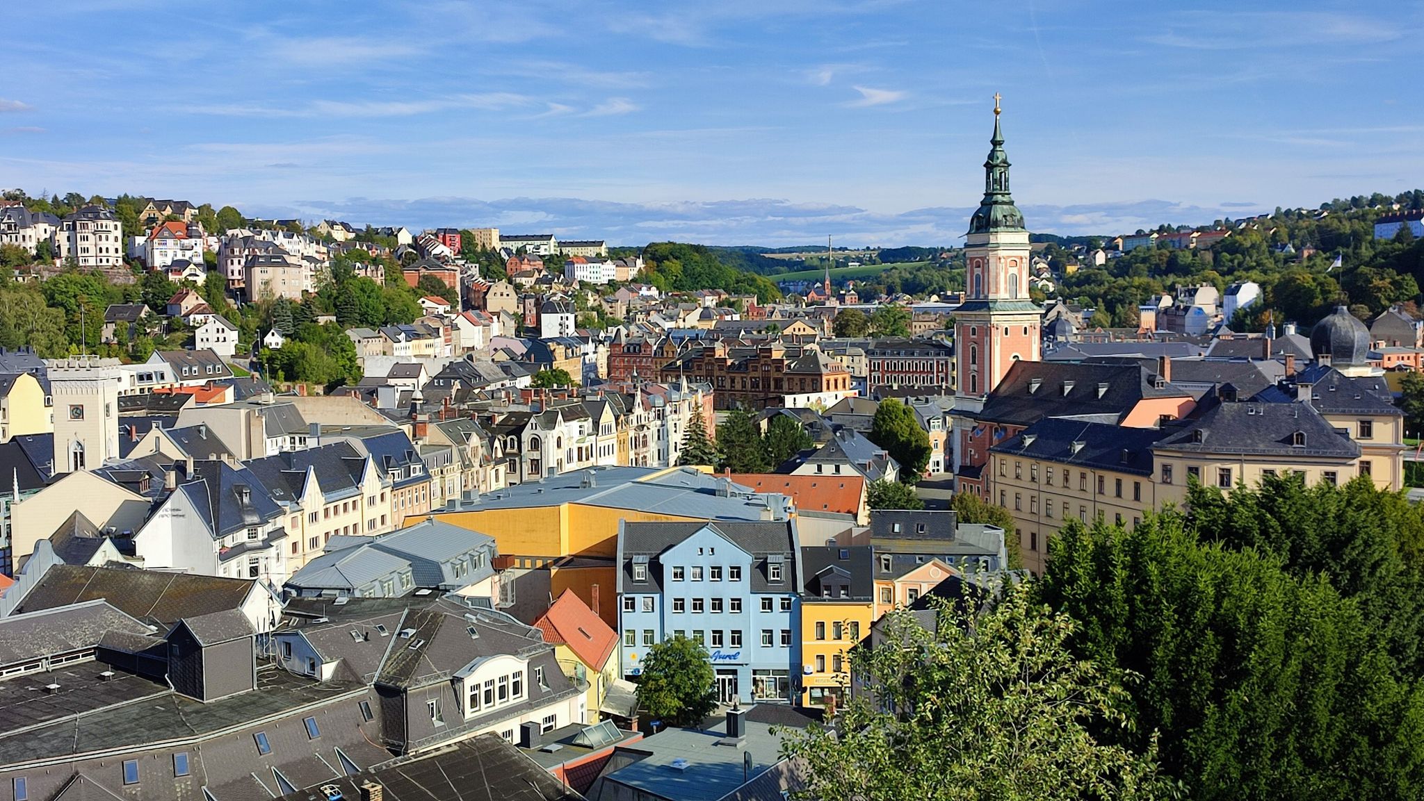 Ausblick auf Greiz