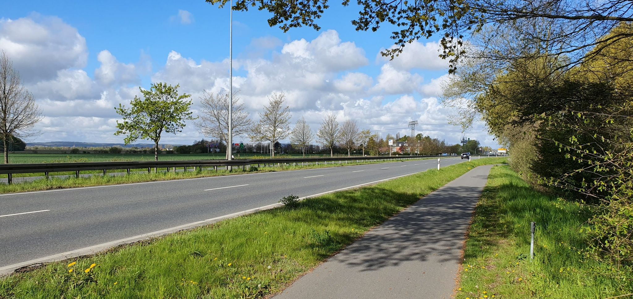 B 105 Richtung Doberan