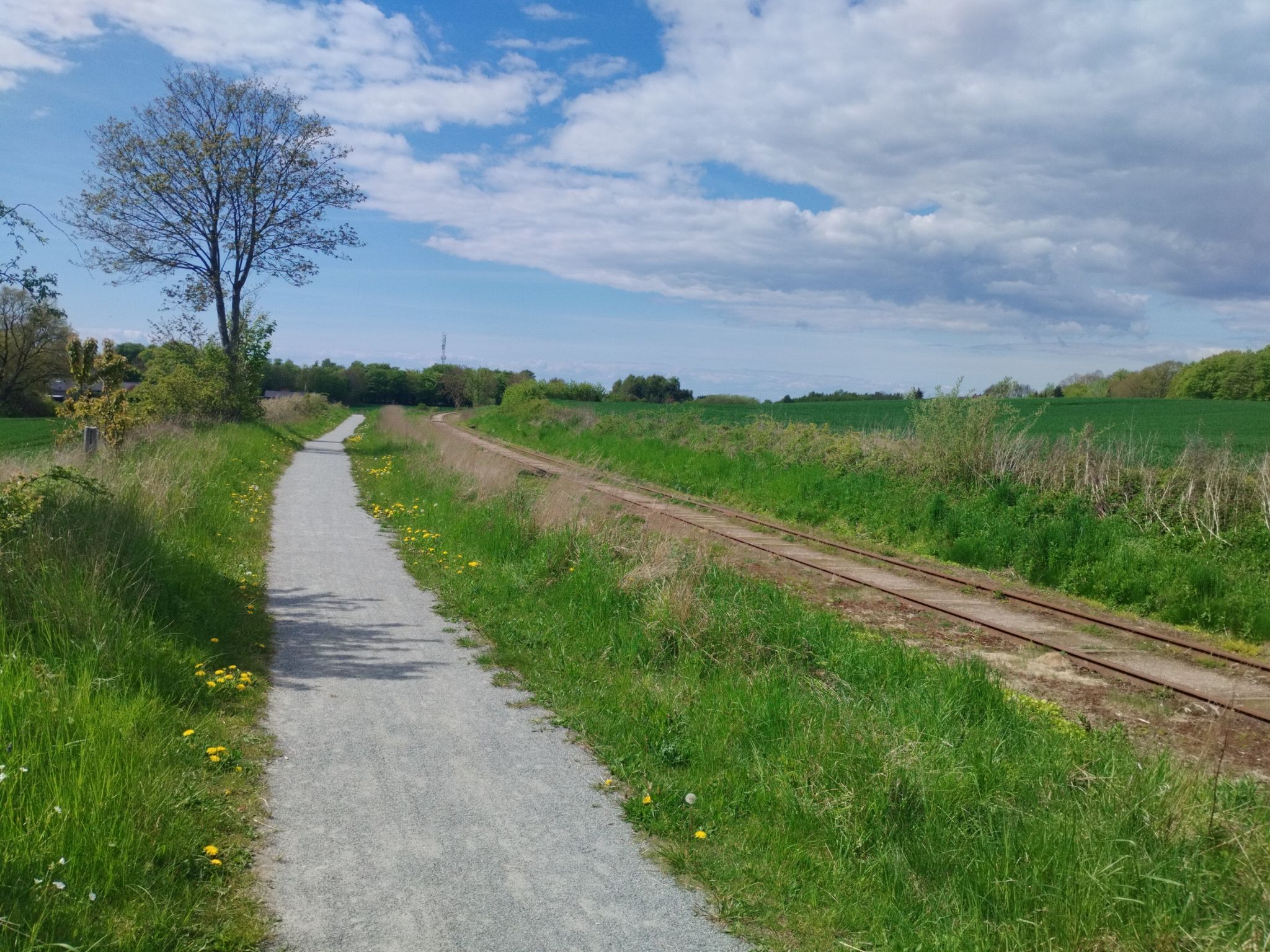 schmal und holprig, wie die Bahn