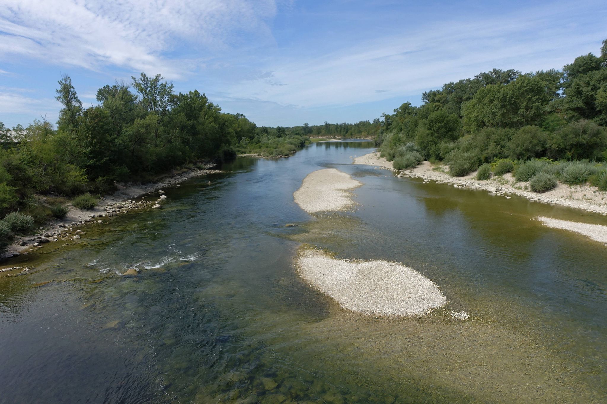 L'Ain près du confluent avec le Rhône