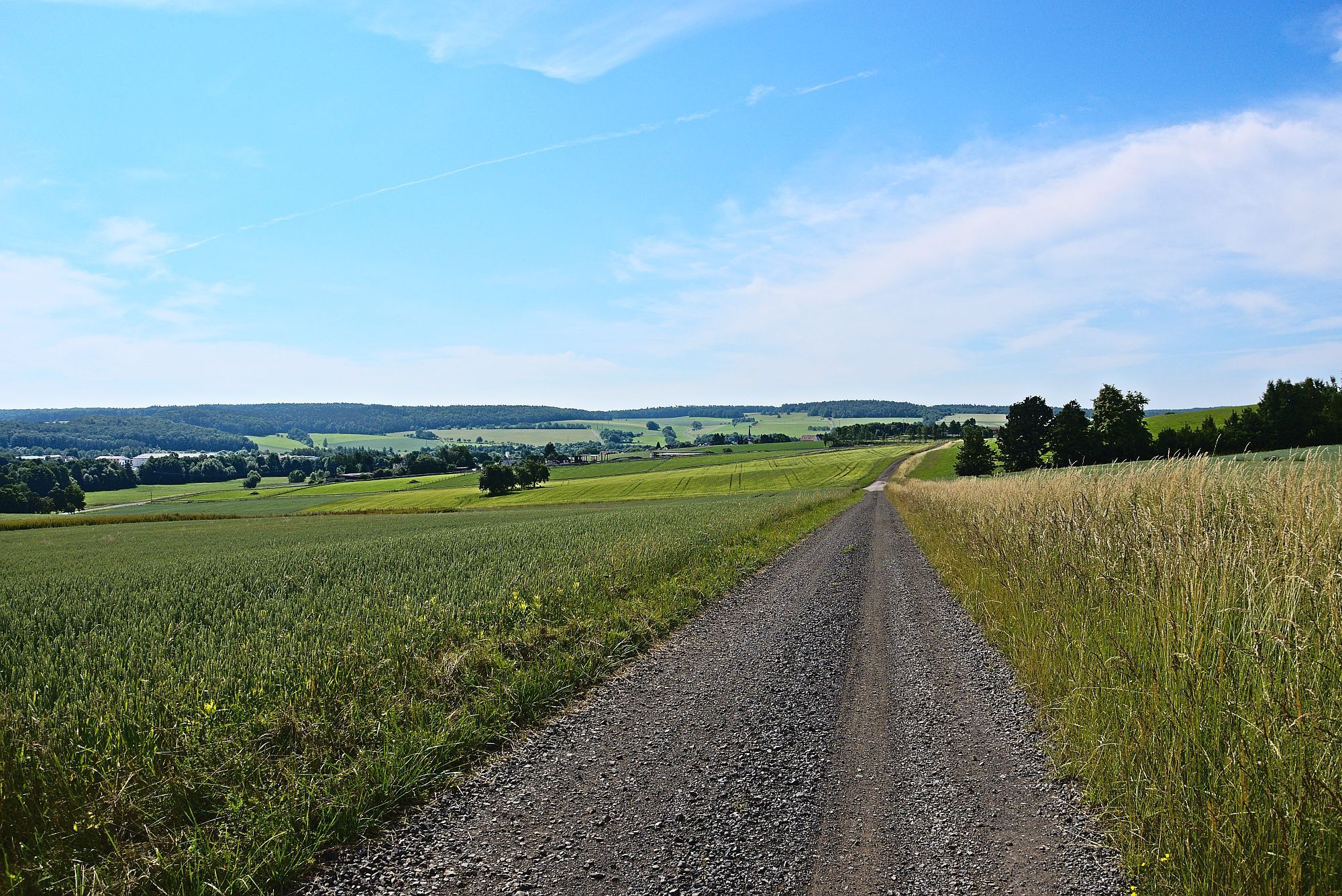 Blick zurück auf Oberthulba