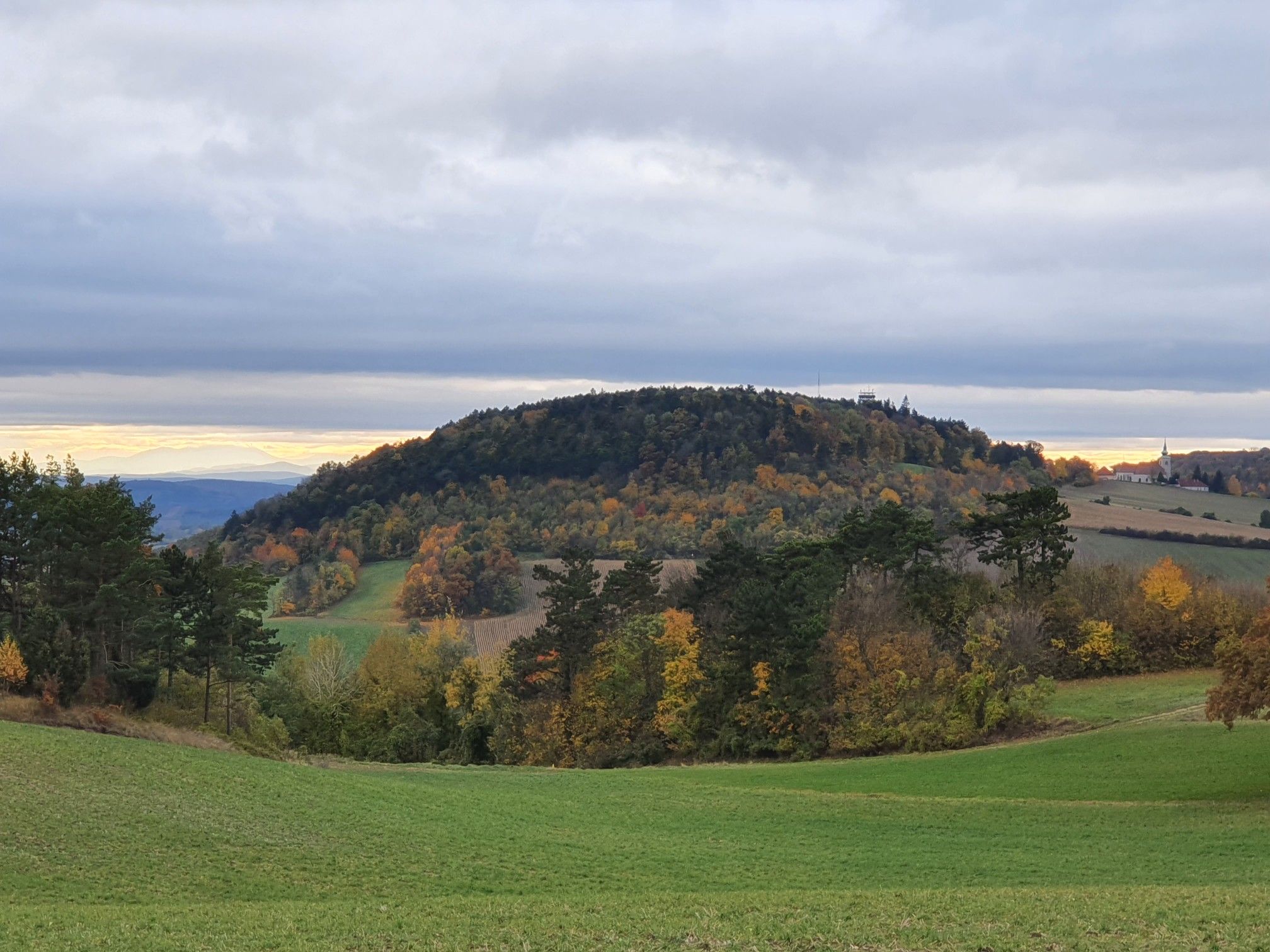 Schneeberg links in der Sonne, Oberleiserberg mitte, W