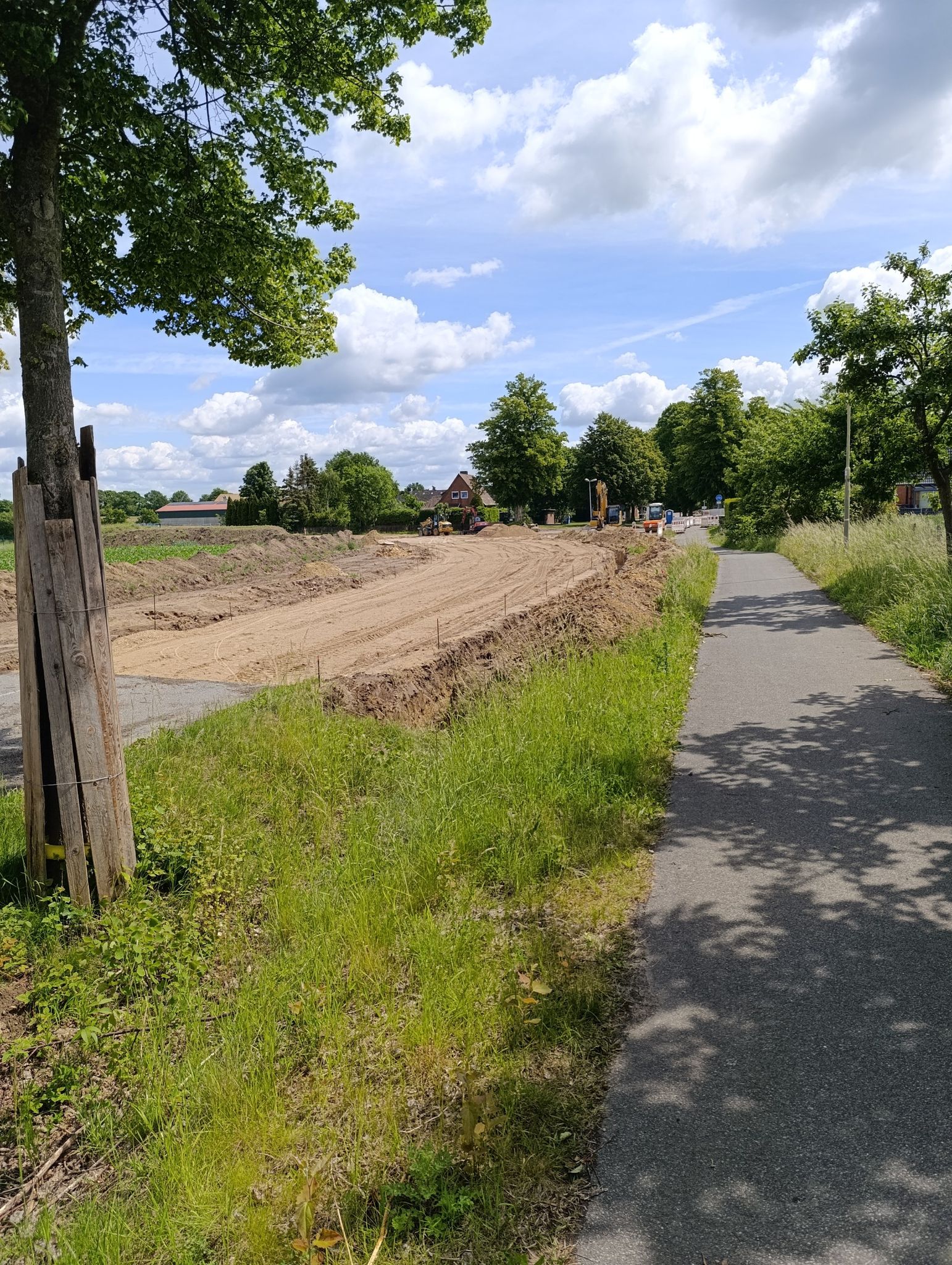 neue Kurve in Bau
