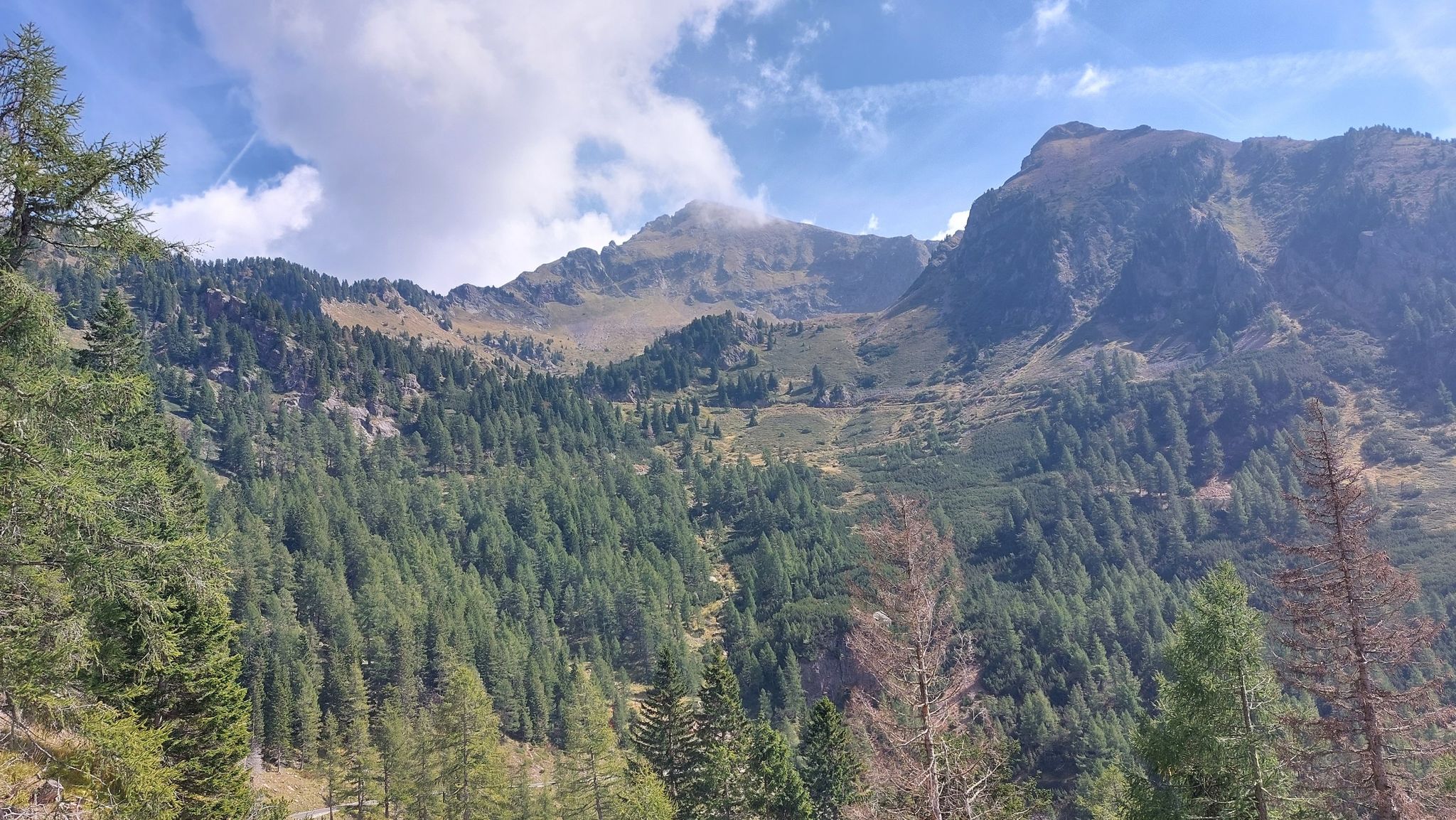 Salendo verso passo Manghen