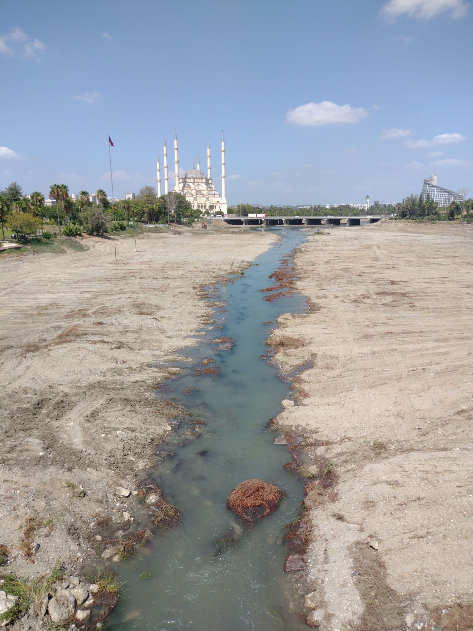 das bisschen Wasser ist vom Fuß übrig geblieben