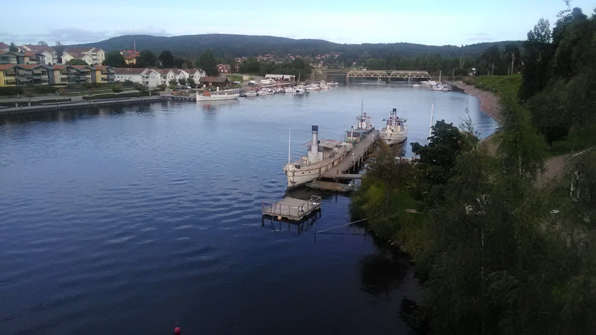 hier überquere ich den Österdaläven in Leksand. Ziel erreicht!