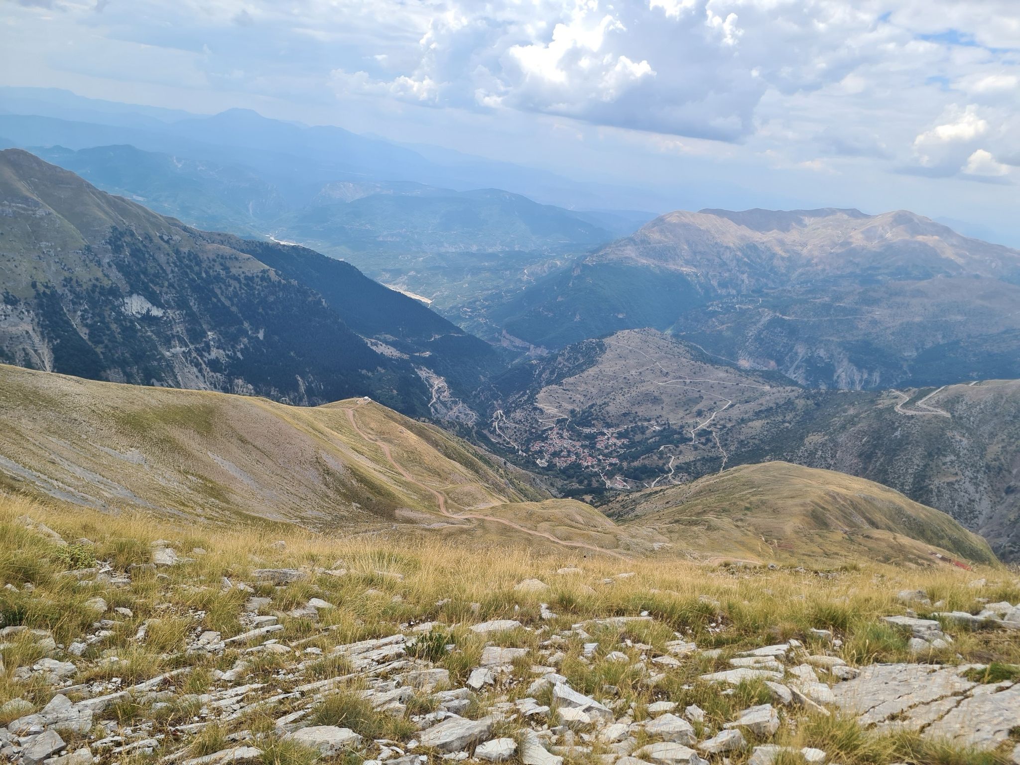 Schöner Blick auf das Dorf