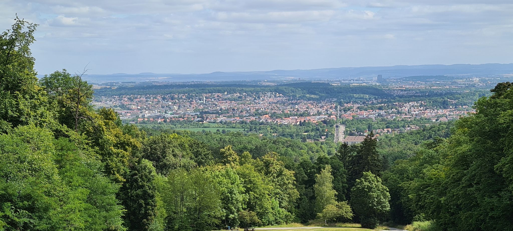Blick auf Weilimdorf vom Schloss Solitude