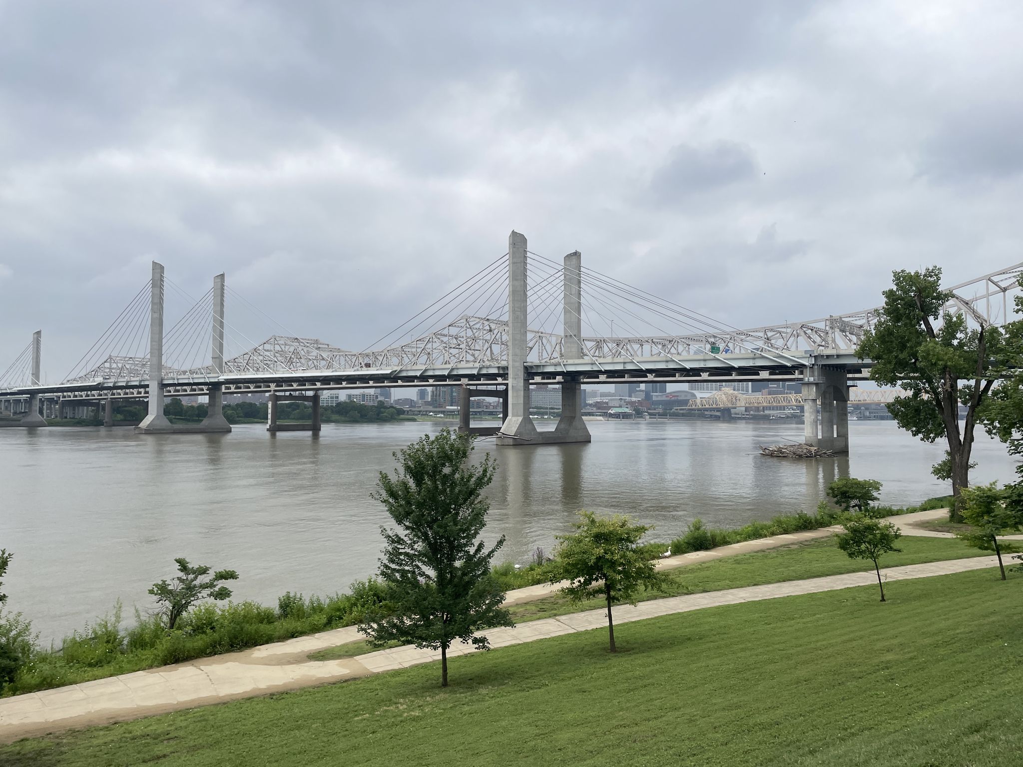 Indiana view of Downtown Louisville