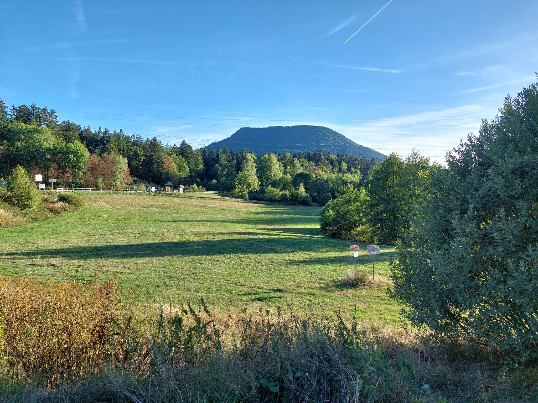 D424 Col de Steige: Blick auf den Roffling (834 m)