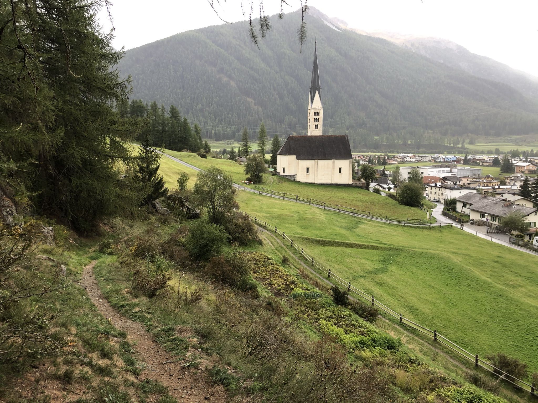 Ende Serpentinen-Trail / Zernez