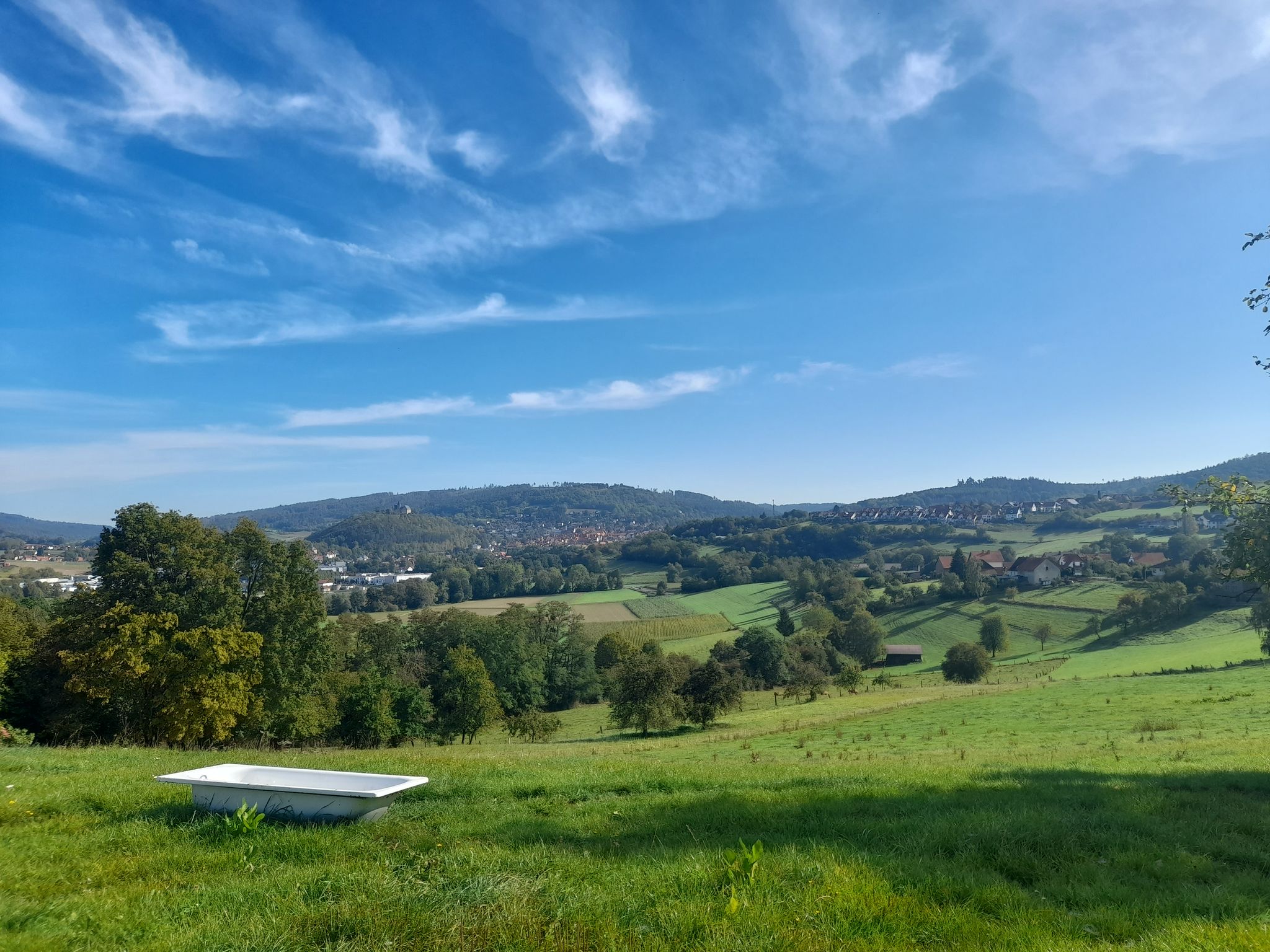 Blick auf Spangenberg mit Schloß