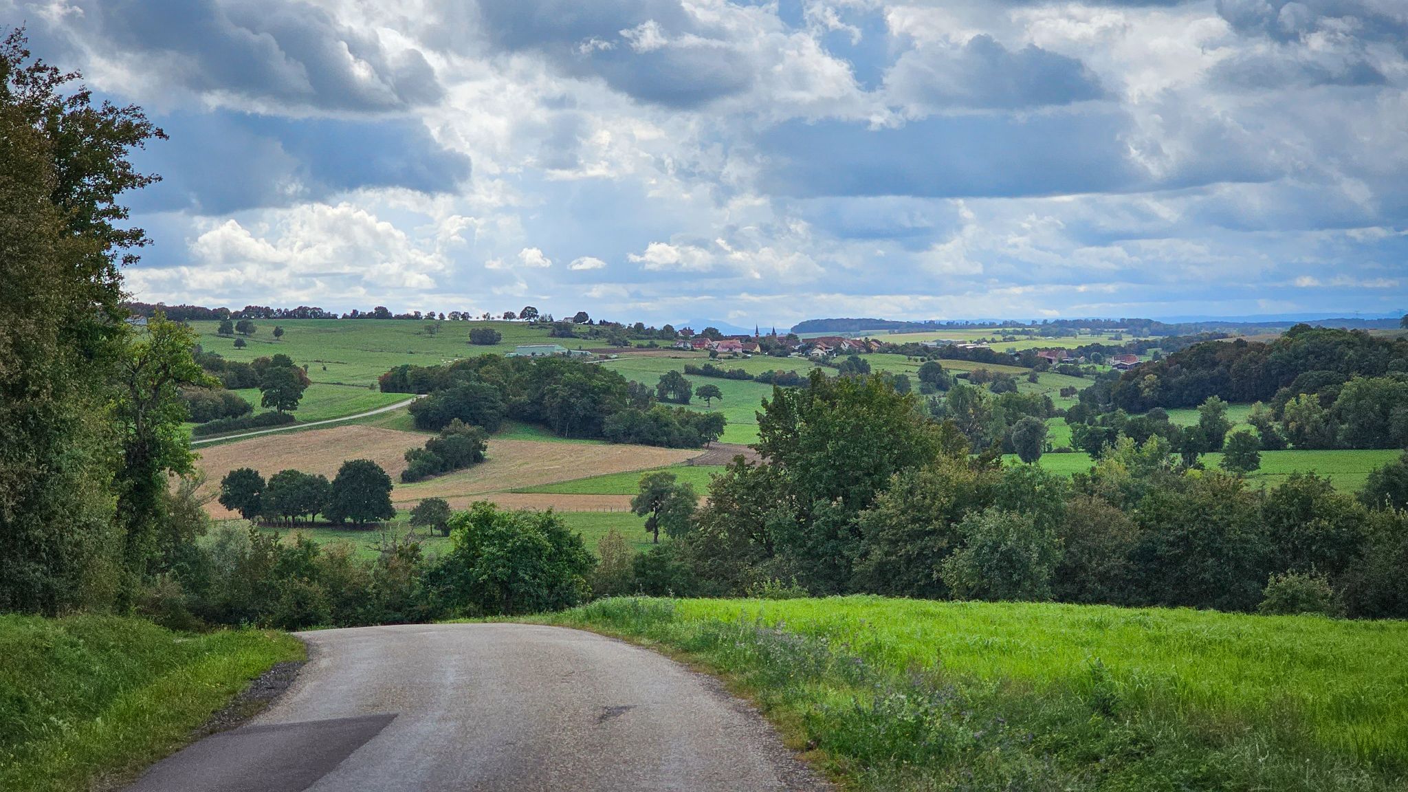 Wolfskirchen - Blick Richtung Postdorf (Postroff)