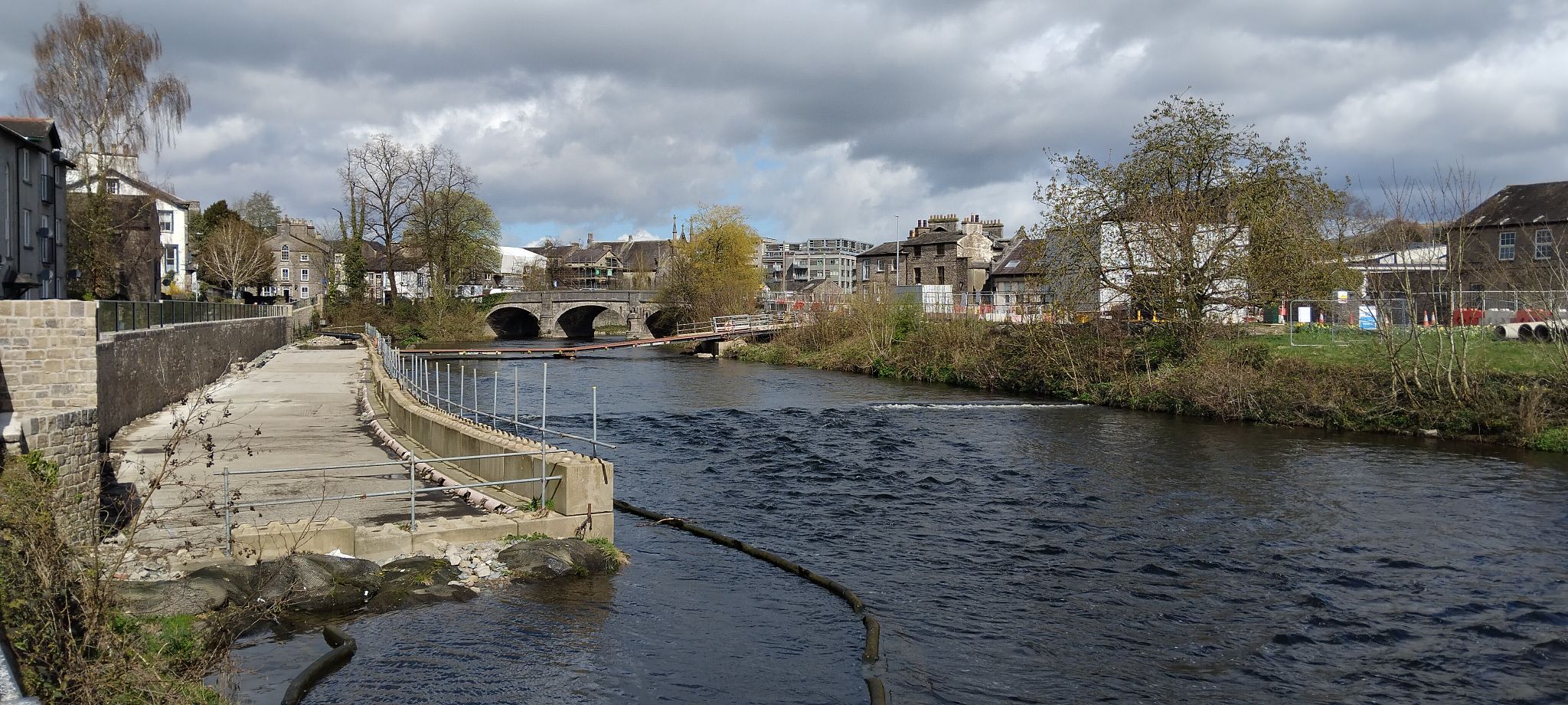 part of river Kents flood denfences