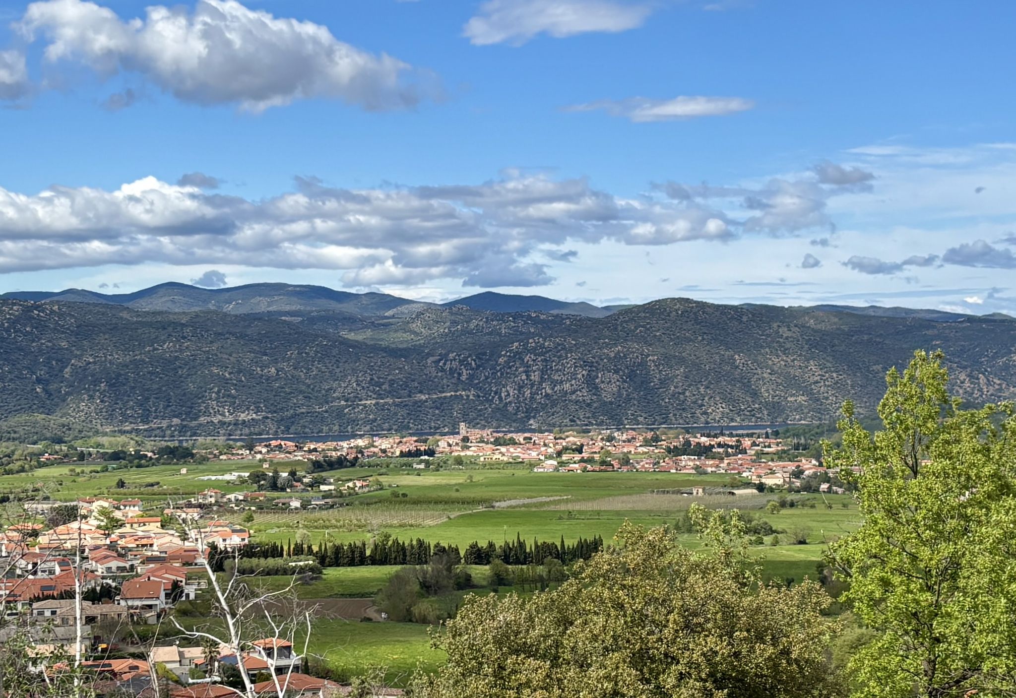 Vue sur la vallée de Vinça