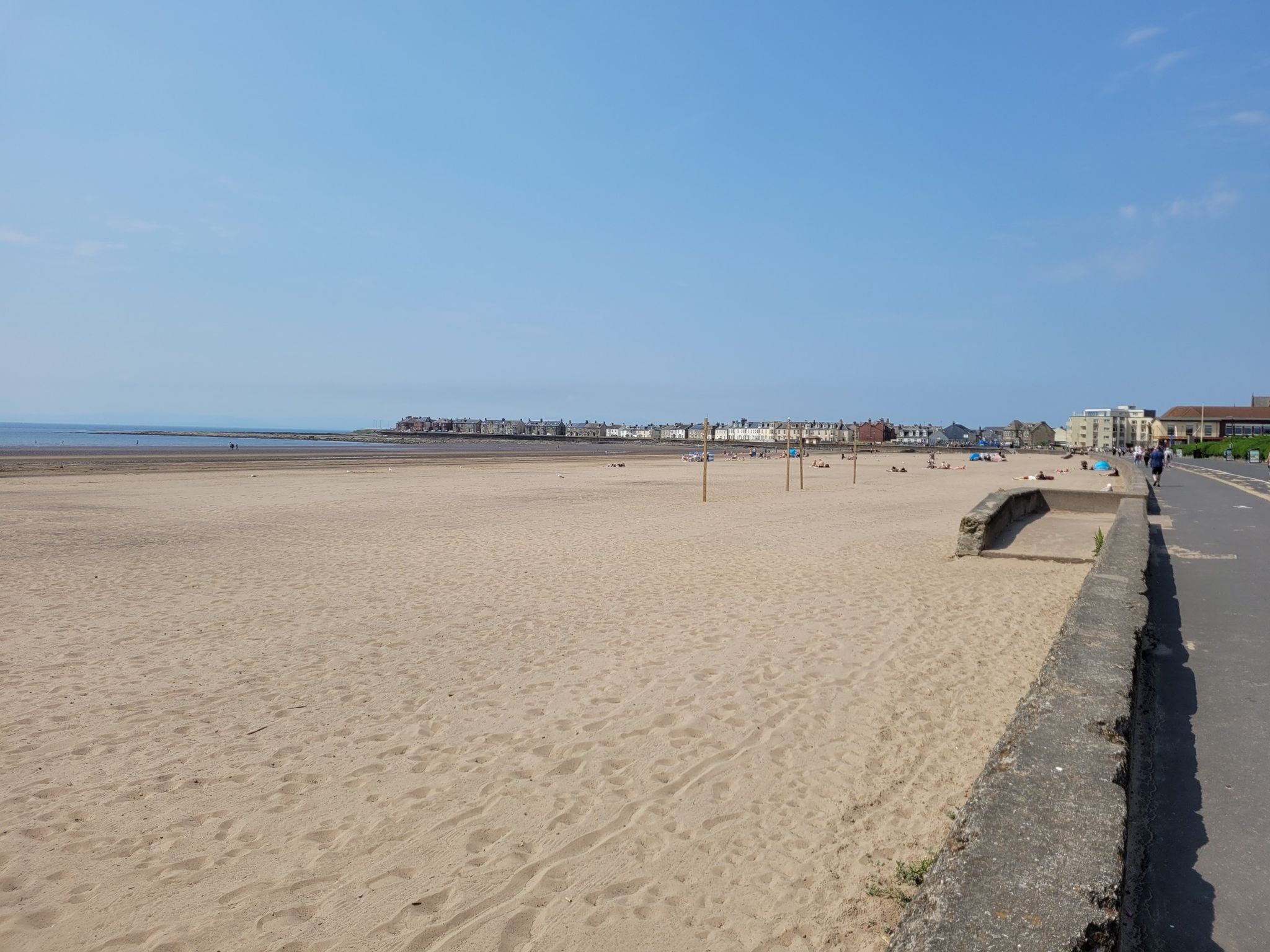 beach of Troon on a sunny day
