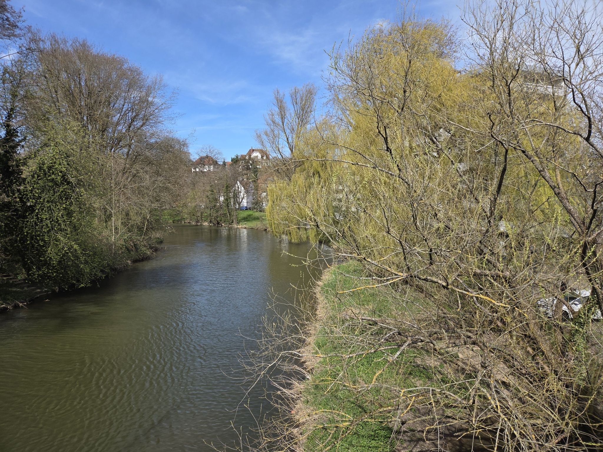 Die Jagst in Crailsheim