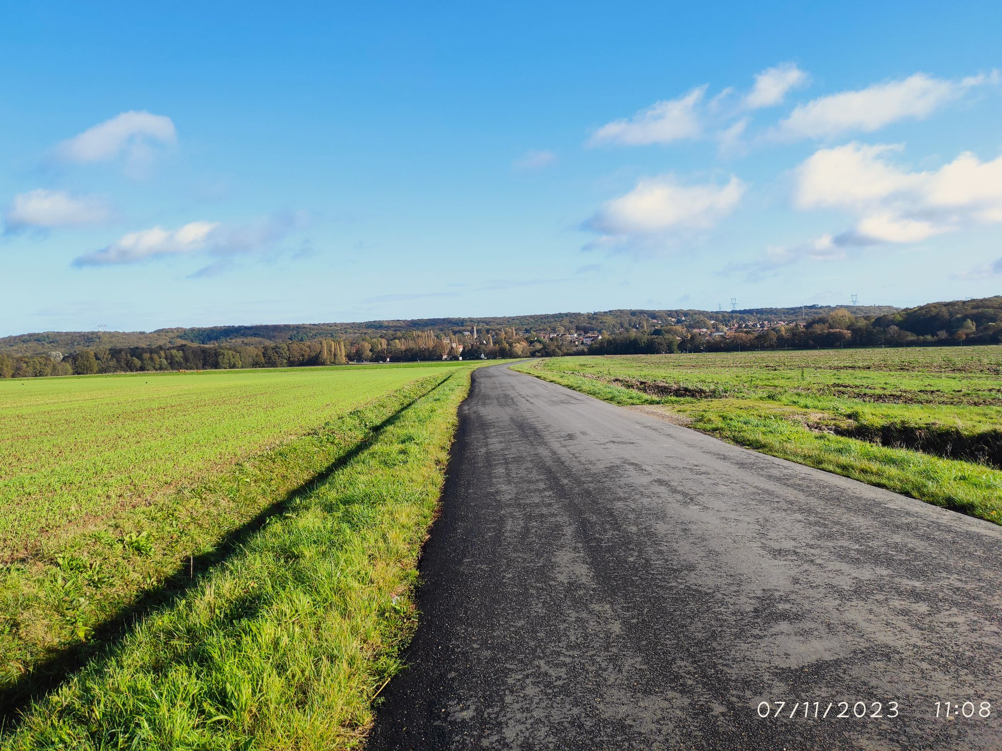 Retour par la route pour nettoyer les chaussures
