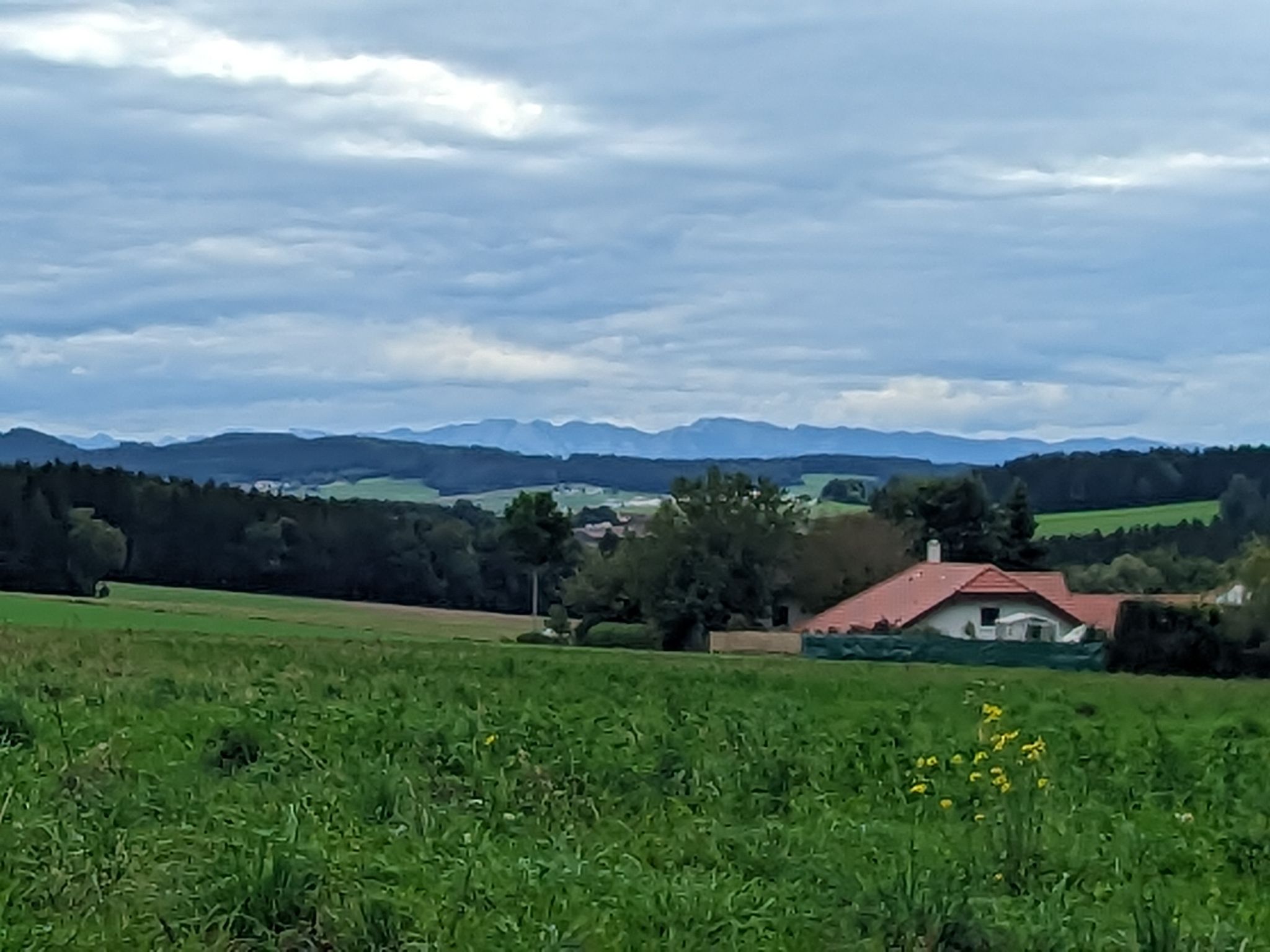 Den ersten Peak erklommen. Belohnung: Alpenblick