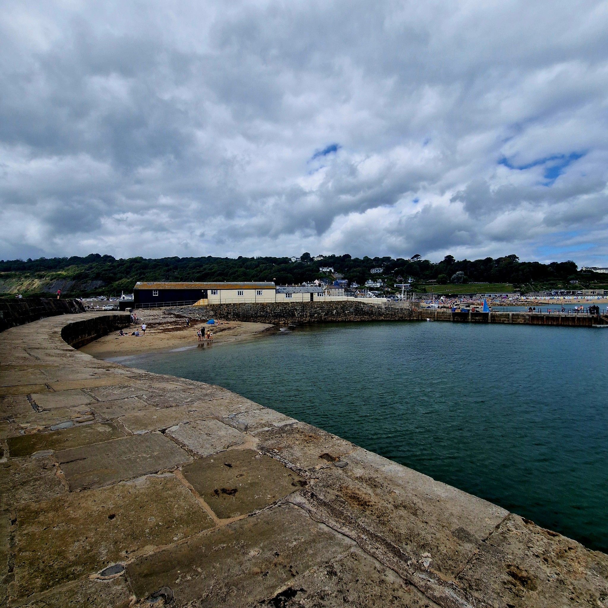 Looking back to the town from top of the cobb