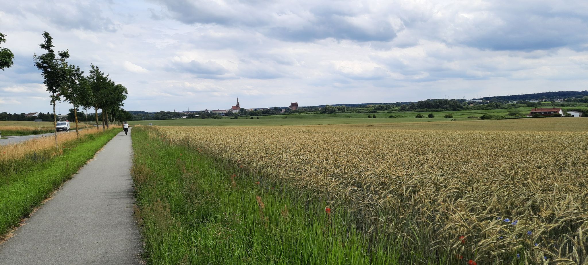 .. Blick nach Demmin ..