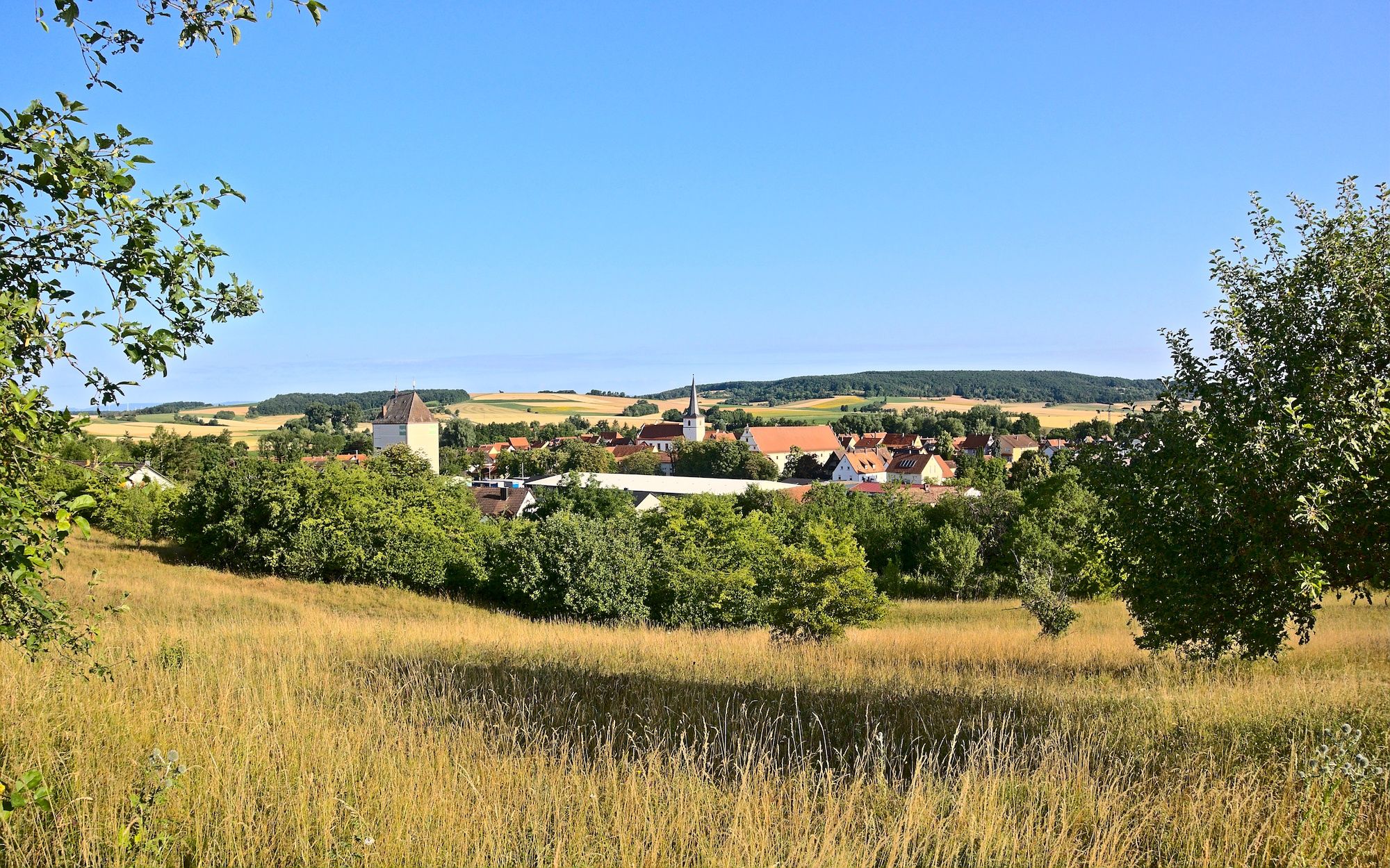 Blick auf Stadtlauringen