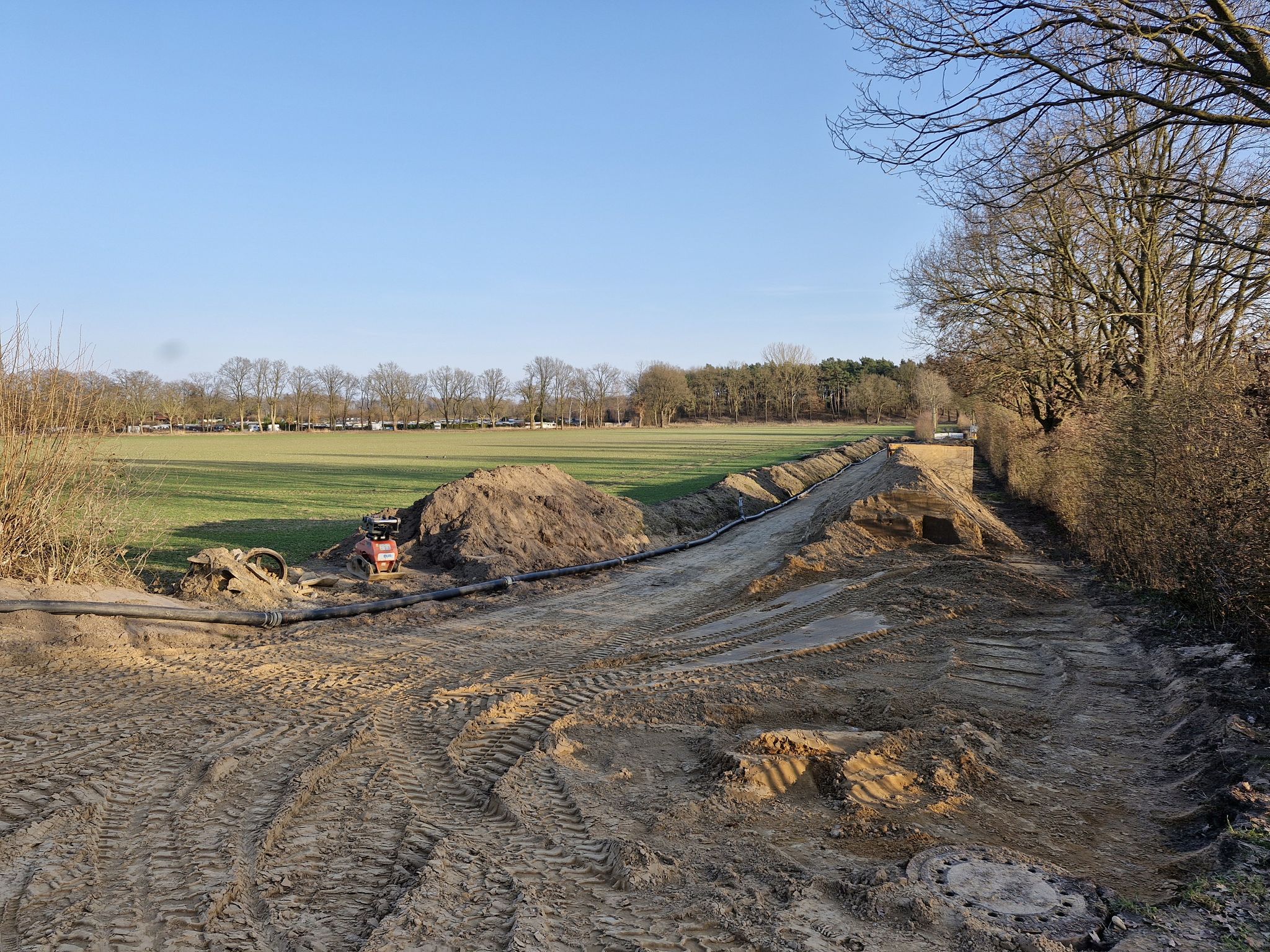 Brückenneubauvorbereitungen