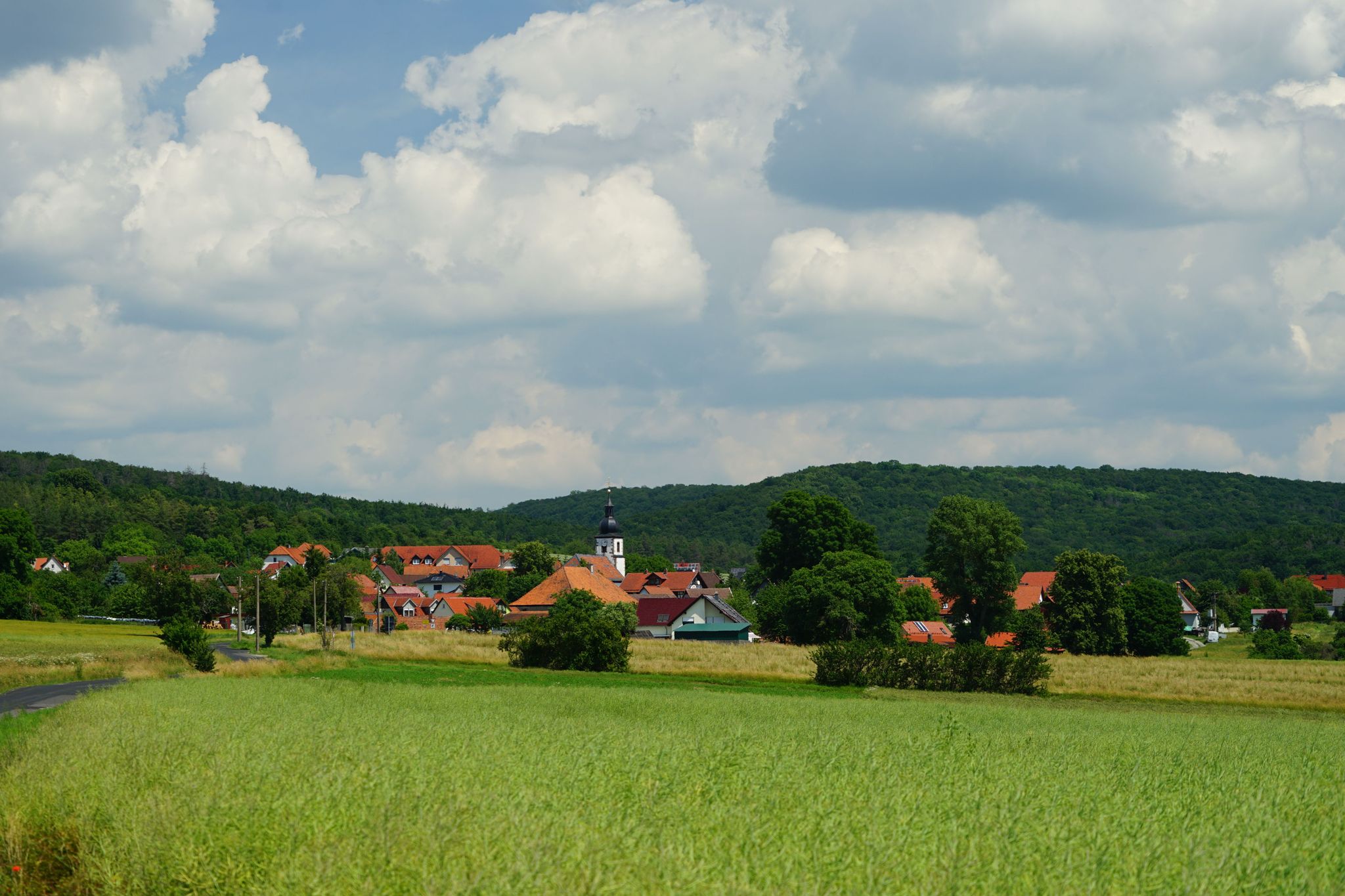 Blick auf Schwickershausen