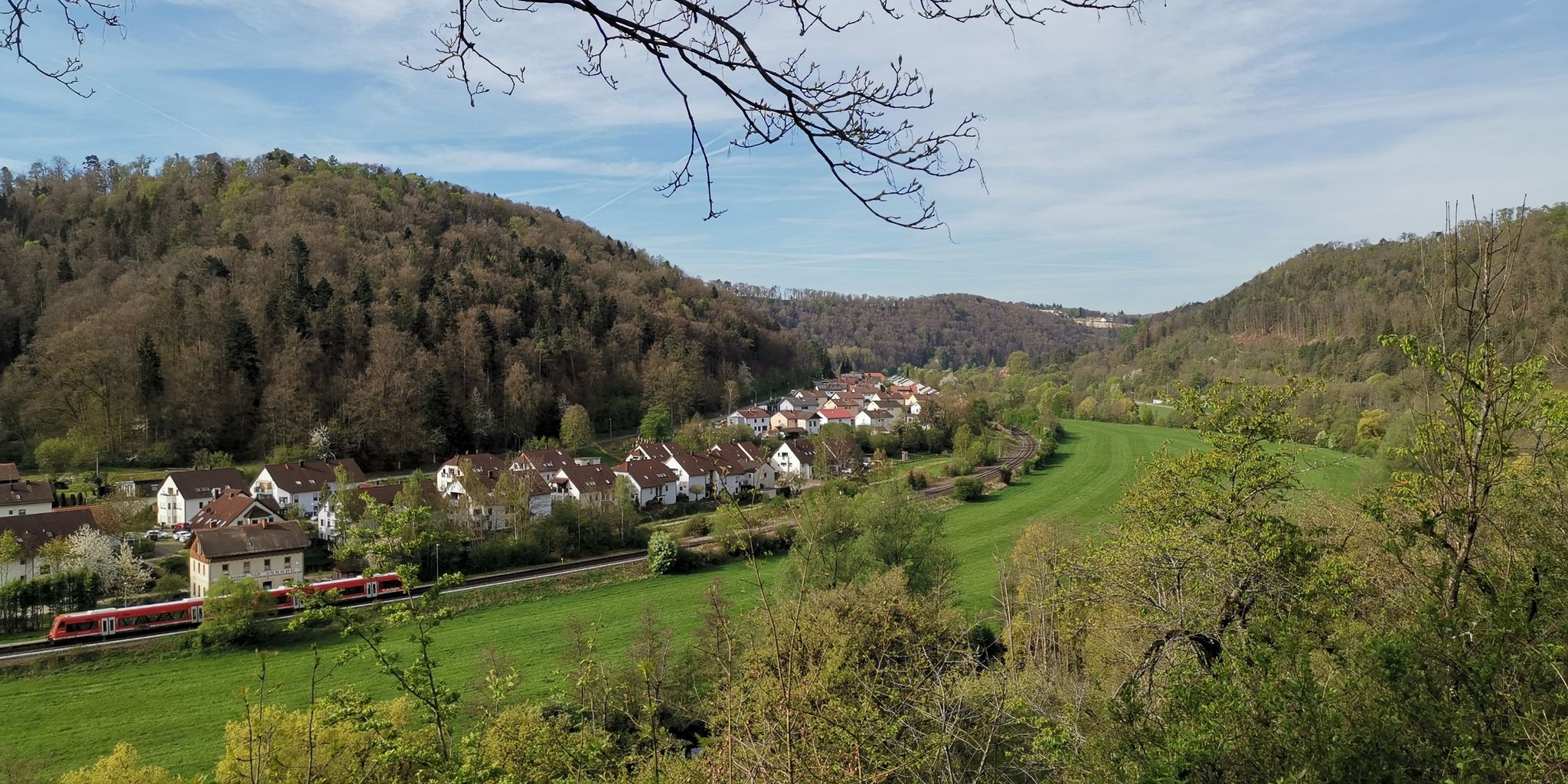 Blick auf Mühlen
