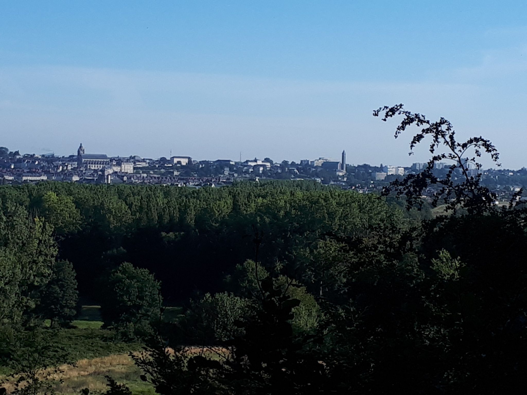 vue sur basilique et cathédrale de Blois