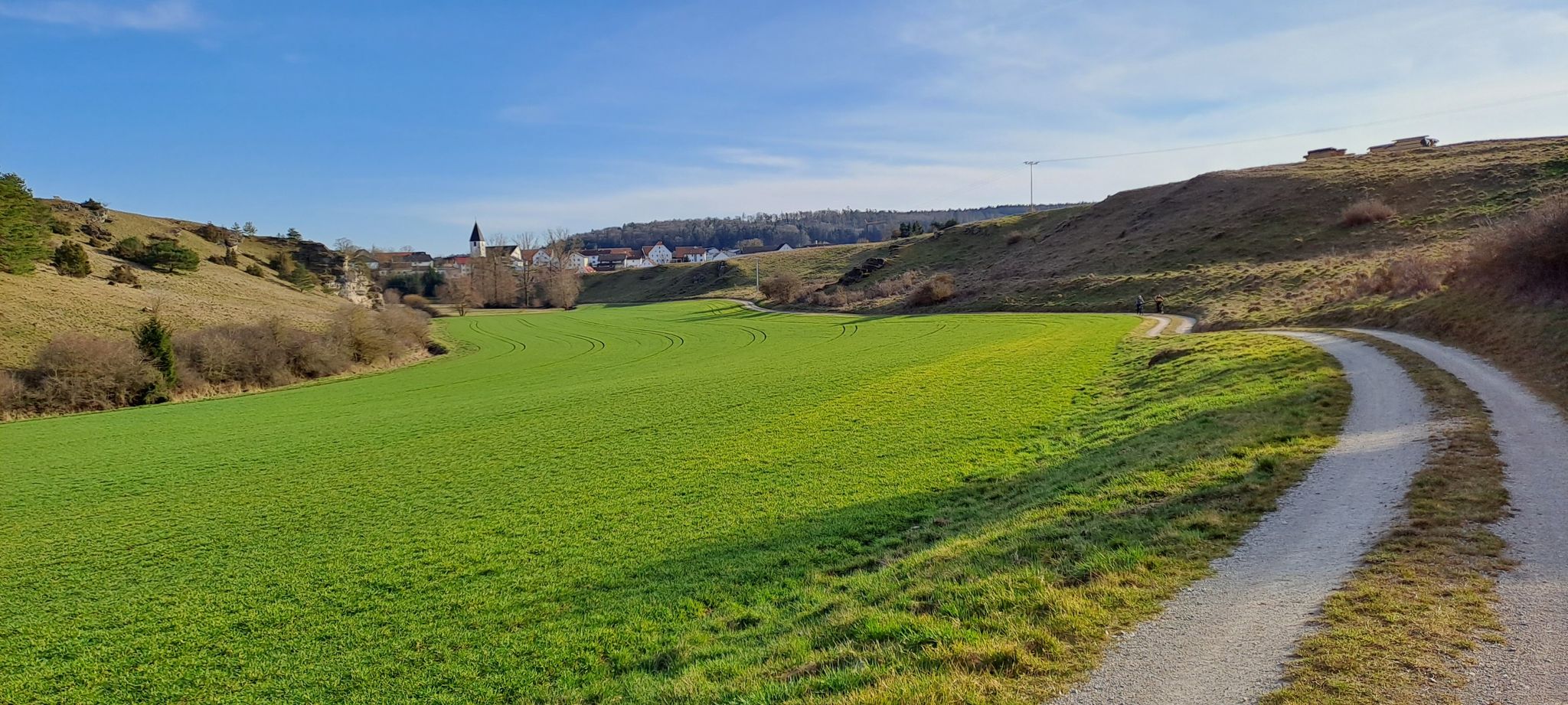 schöner Gravelweg - Richtung Wissing