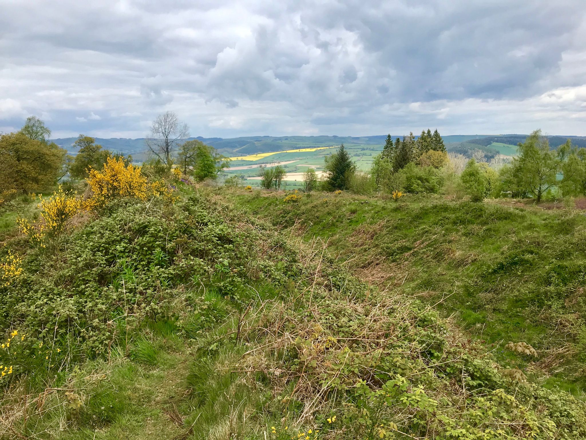 Wapley Hill summit is an Iron Age Hill Fort.