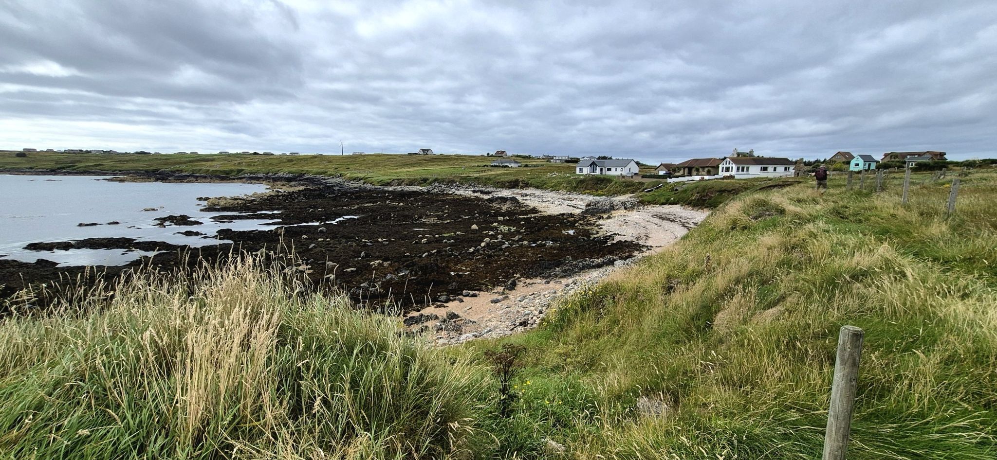 Ebbe am Felsstrand