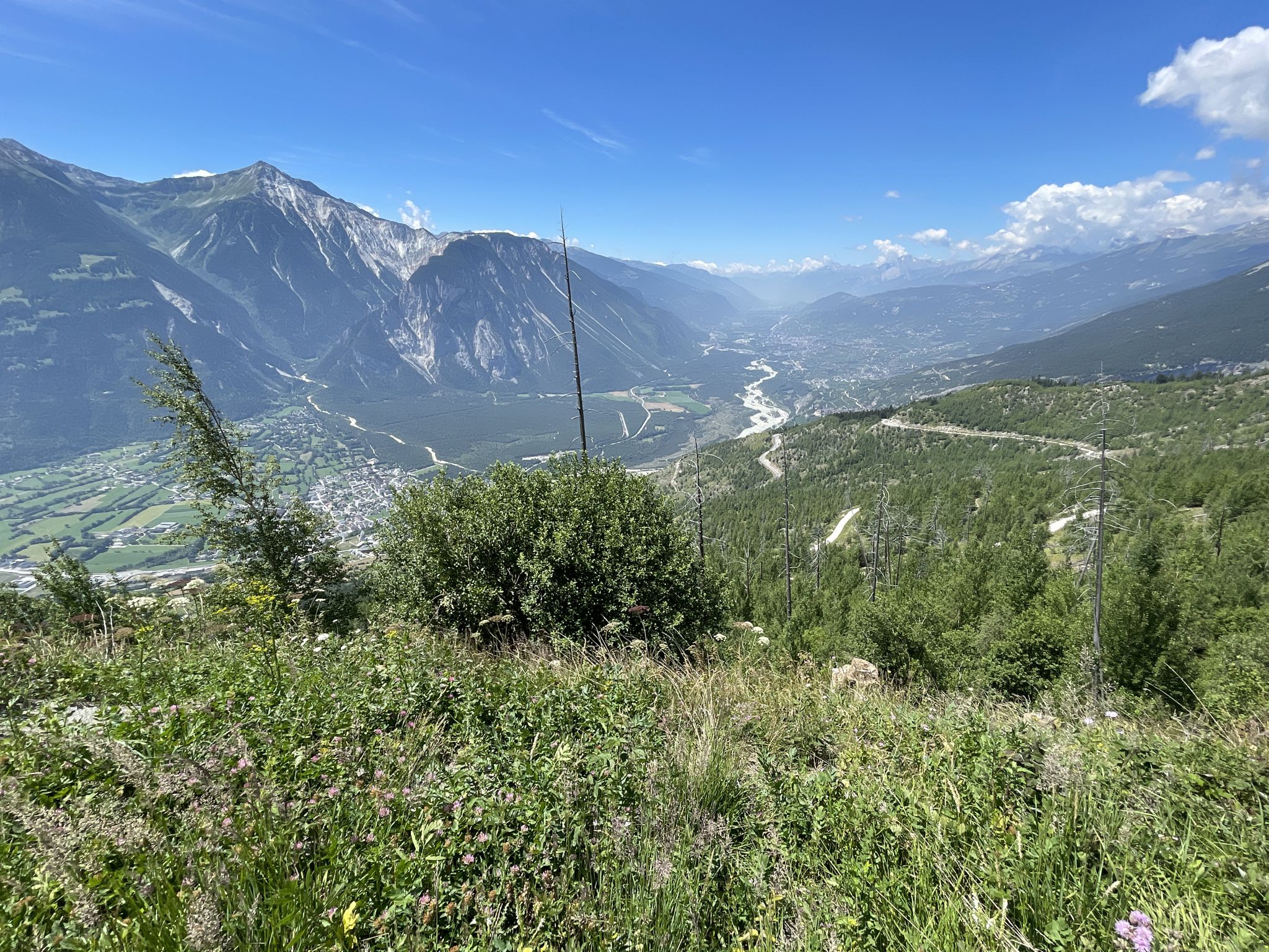 Blick übers Unterwallis - view over the lower Valais