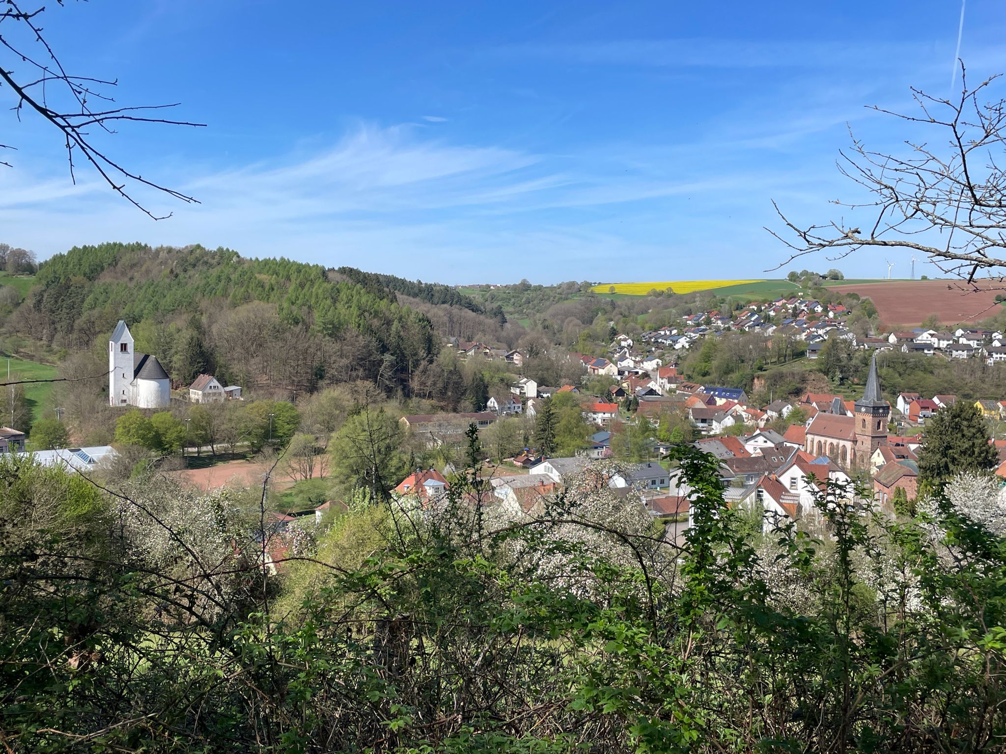 Blick auf Wallhalben