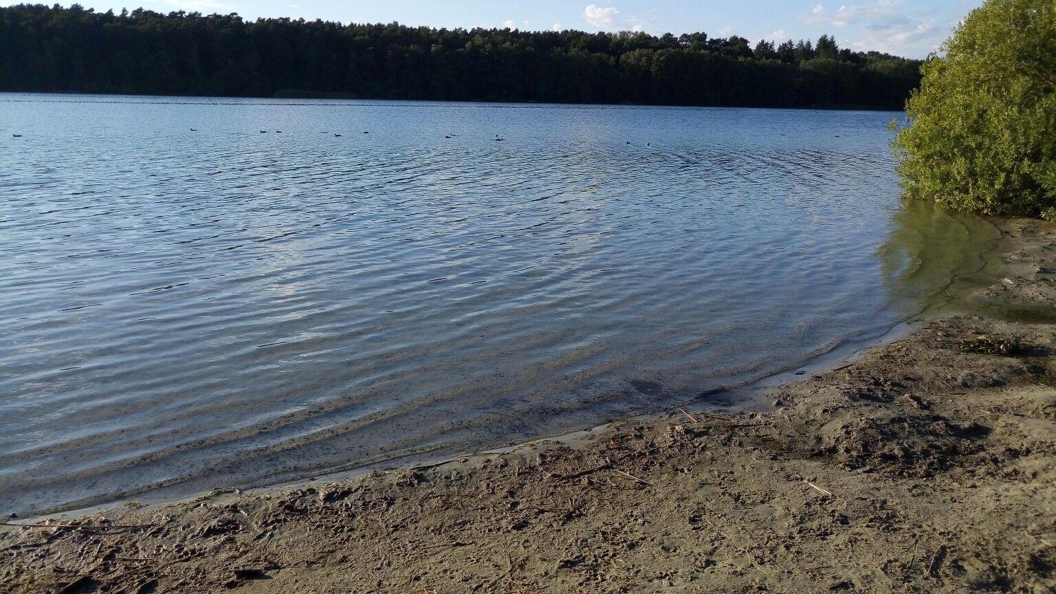 Historische Badestelle am Straussee