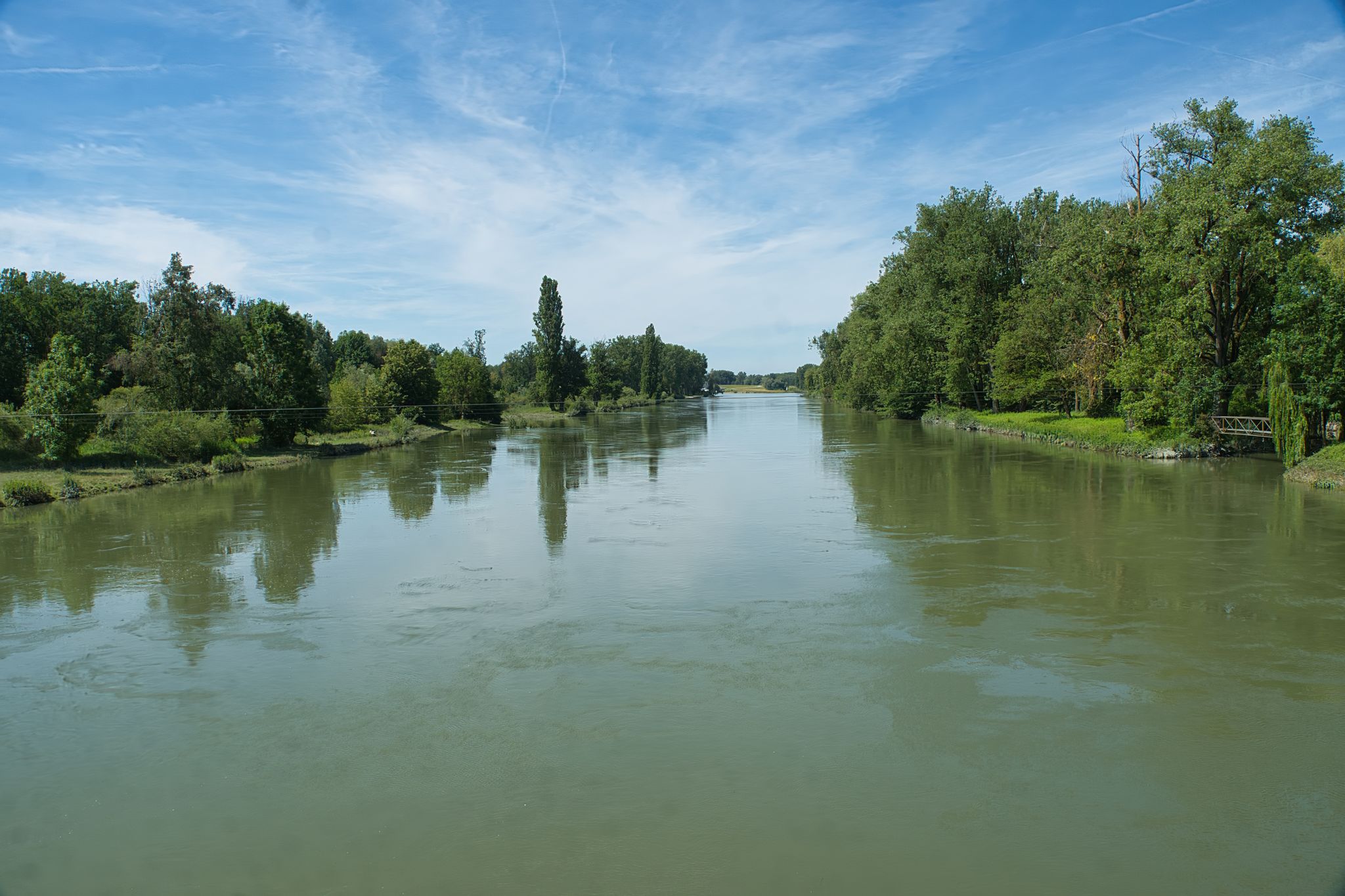 die Isar bei Plattling