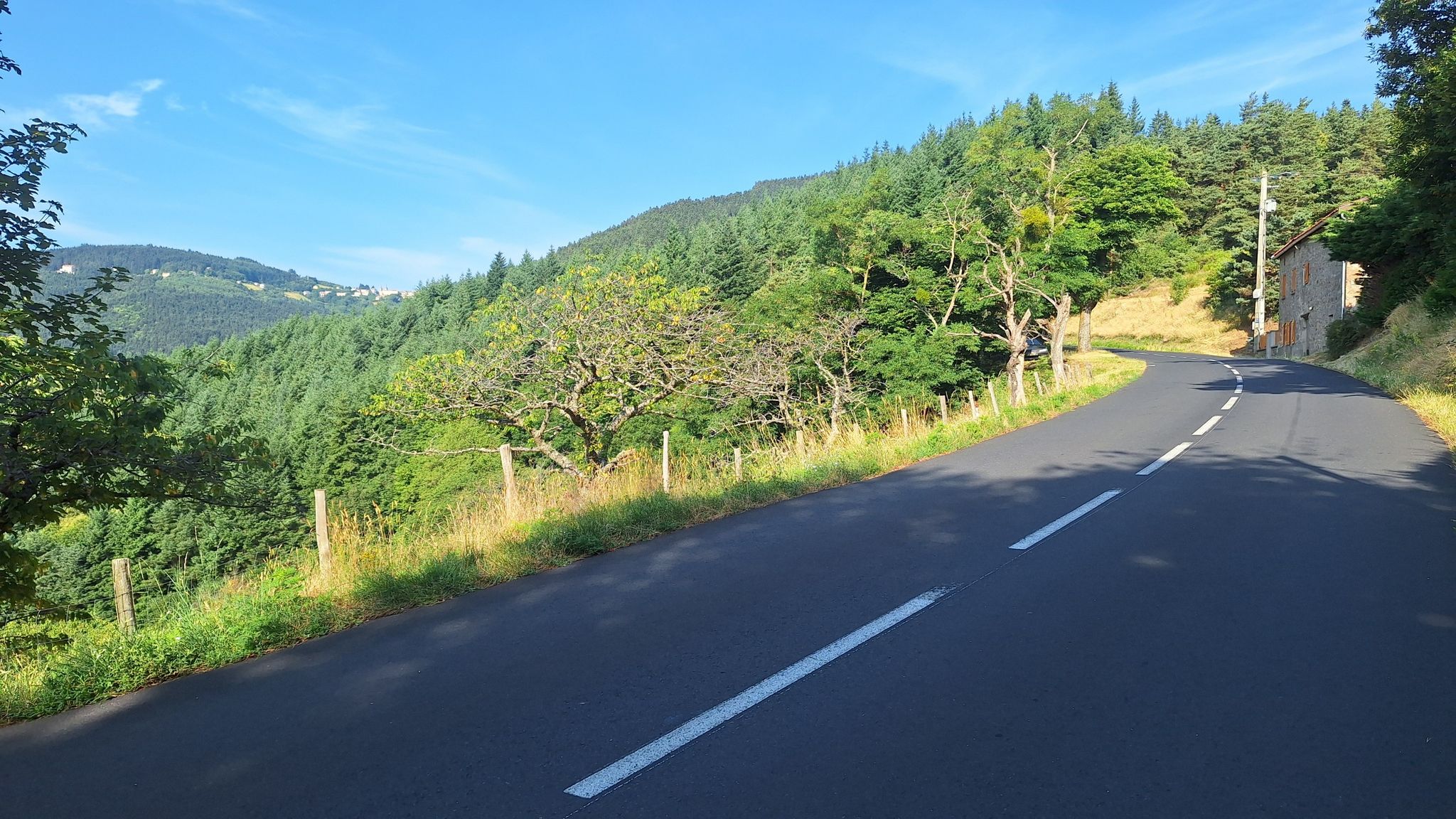 Satillieu, montée de Lalouvesc.