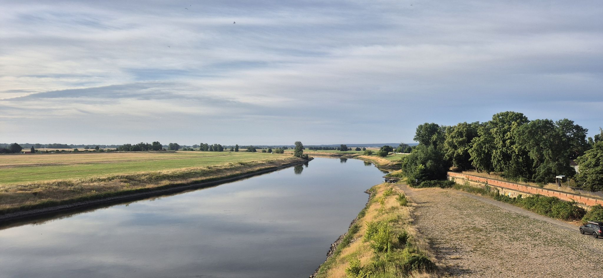 Elbbrücke Torgau mit Blick in südliche Richtung