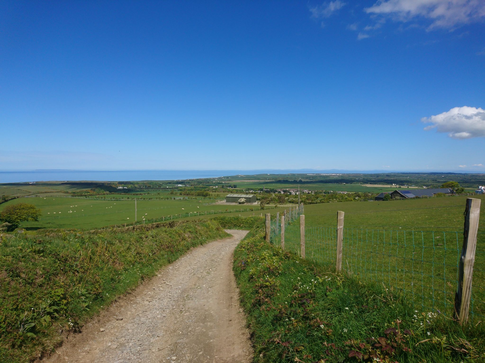 Ballacurn Rd view of Jurby and Ballaugh