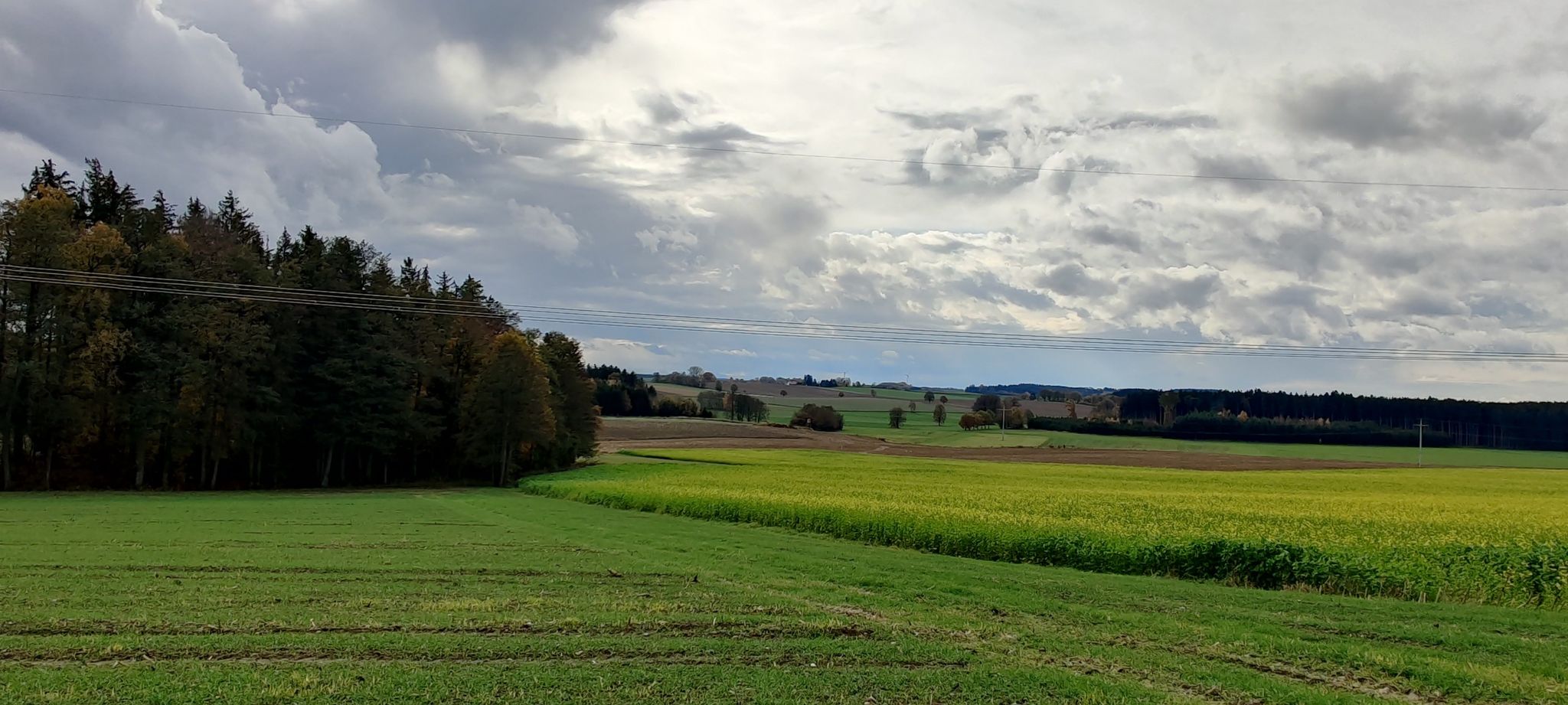 die Sonne kämpft jetzt gegen die Wolken an