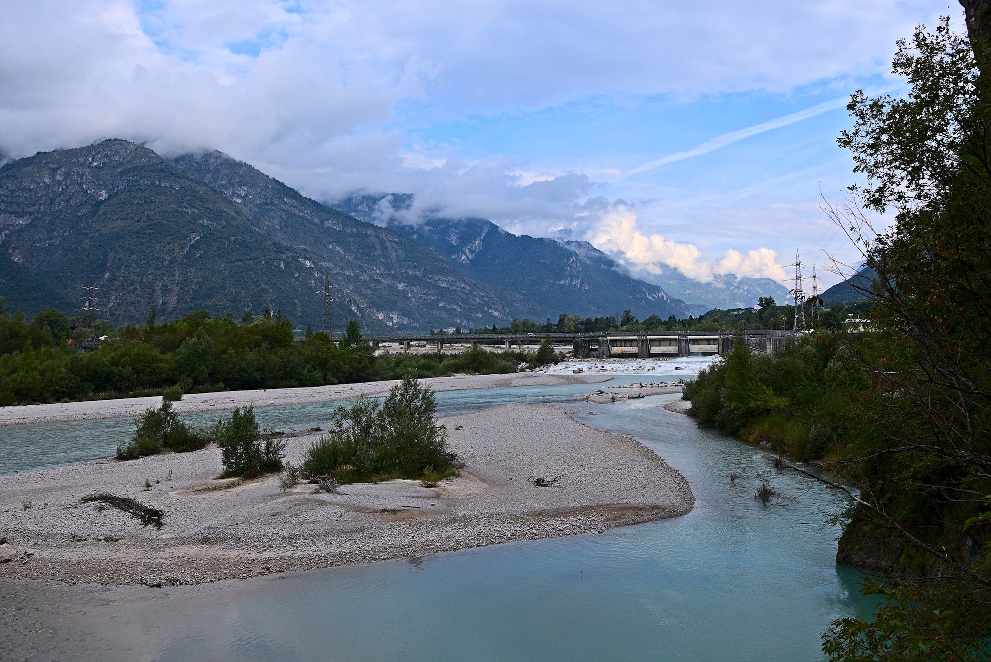 Wehr im Piave bei Soverzene