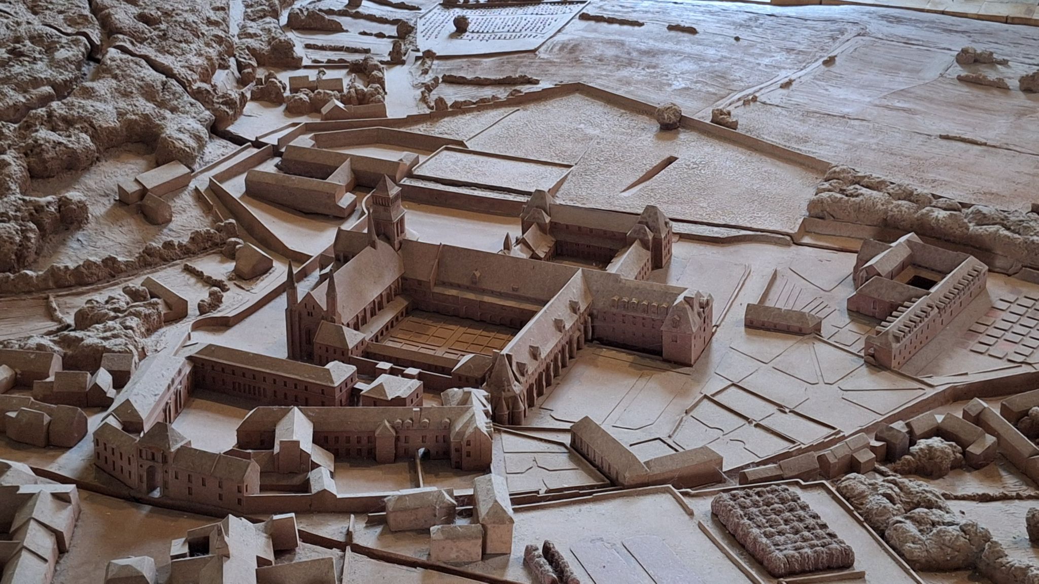 Maquette van Koninklijke Abdij Fontevraud