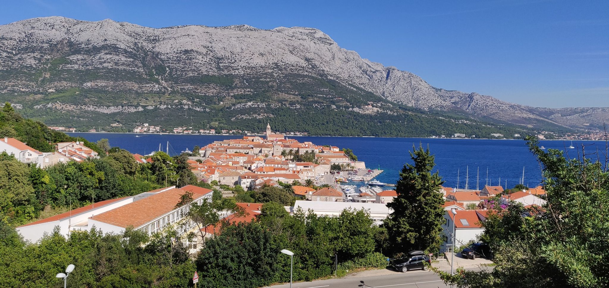 Blick auf Korcula