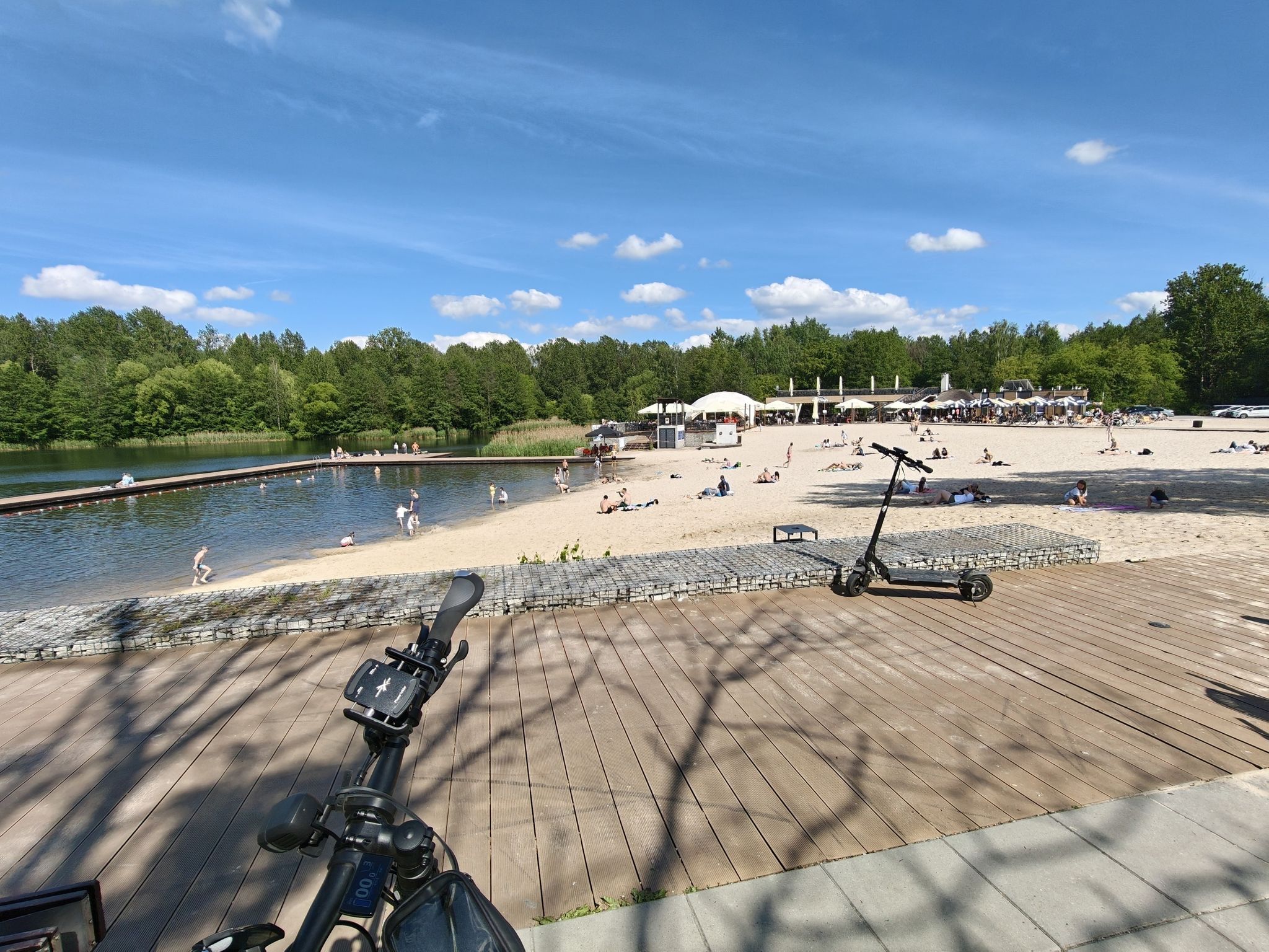 Park "Lisiniec" plaża na zbiornikiem Adriatyk