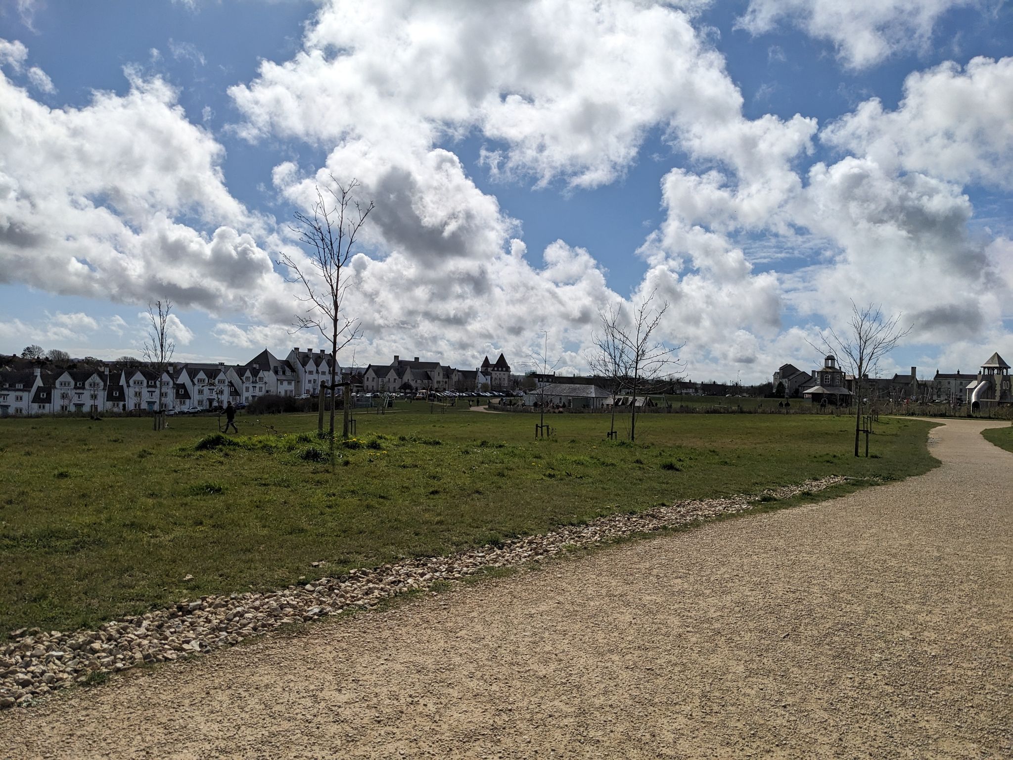 Great field. Pips cafe and play park ahead of you