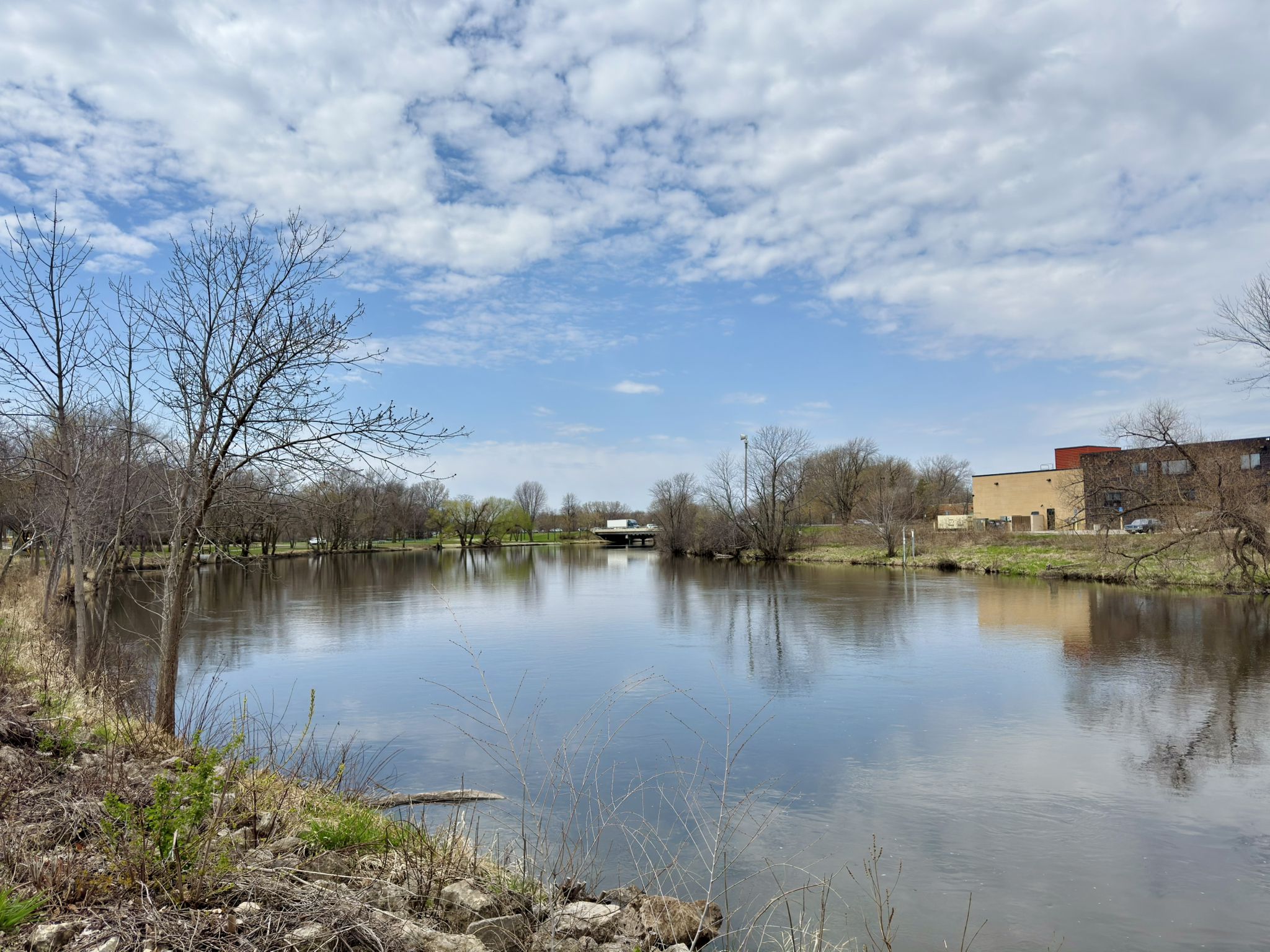 The Cannon River upstream of the Northfield Dam