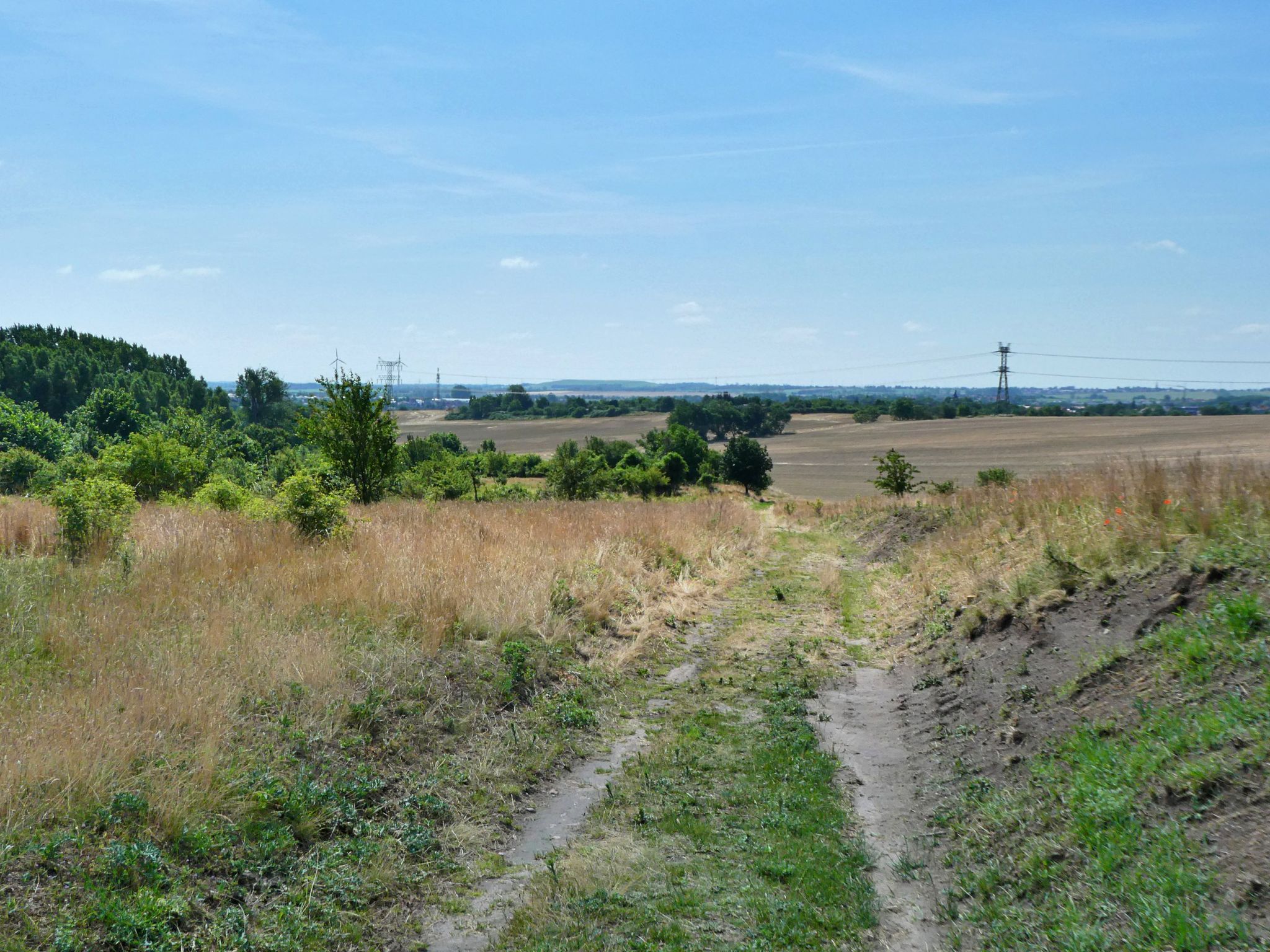Blick auf die Hängelsberge - unsere Müllhalde
