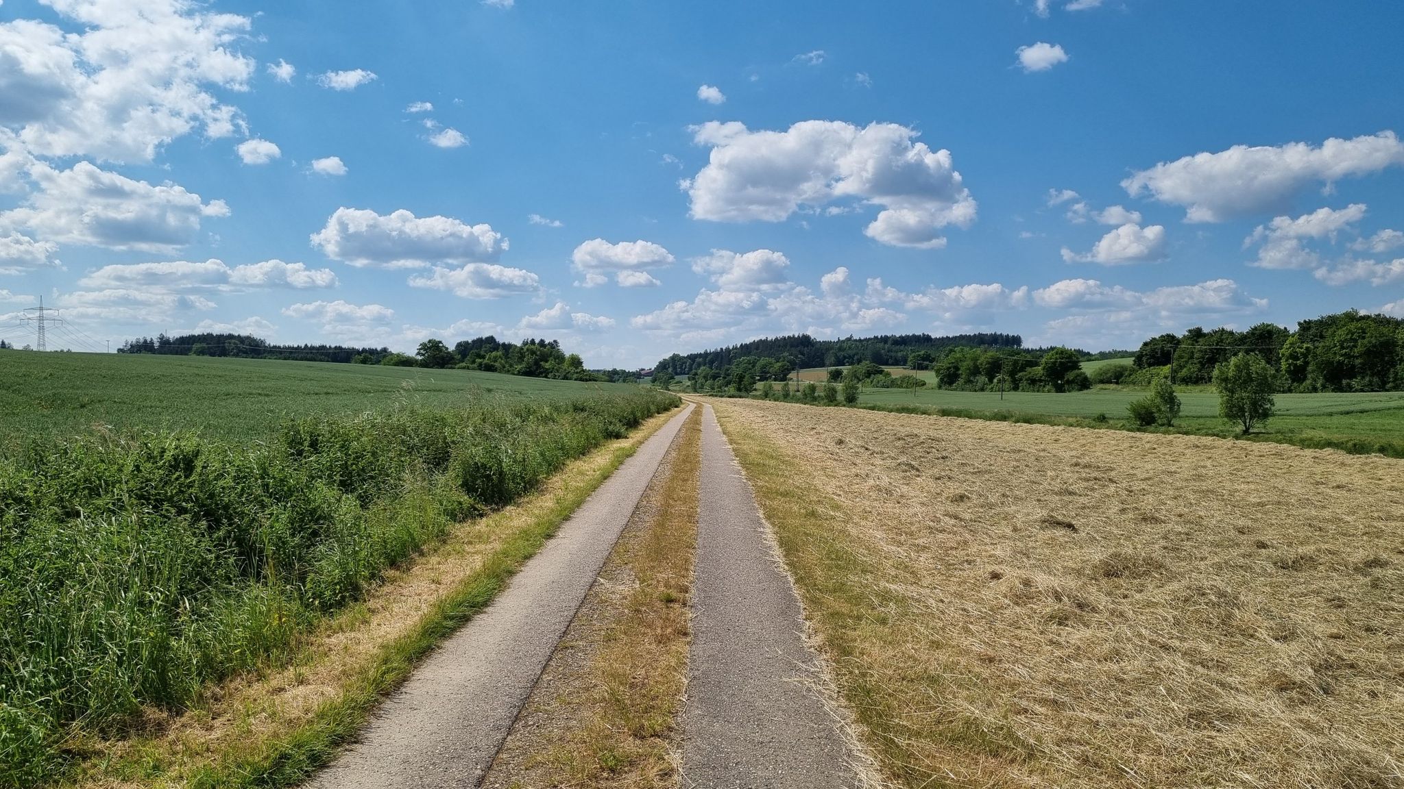 Zweispurig nach Oberzeitlbach