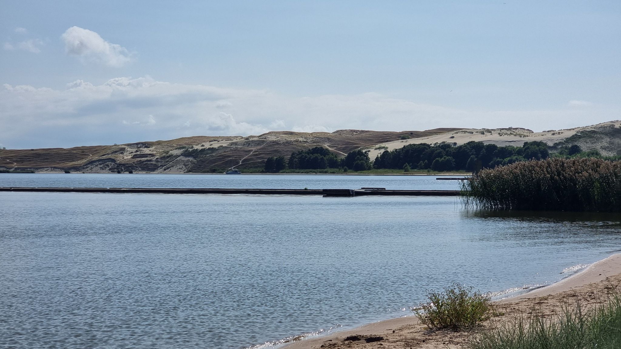 der Dünenstrand vor der russischen Grenze zu Königsberg